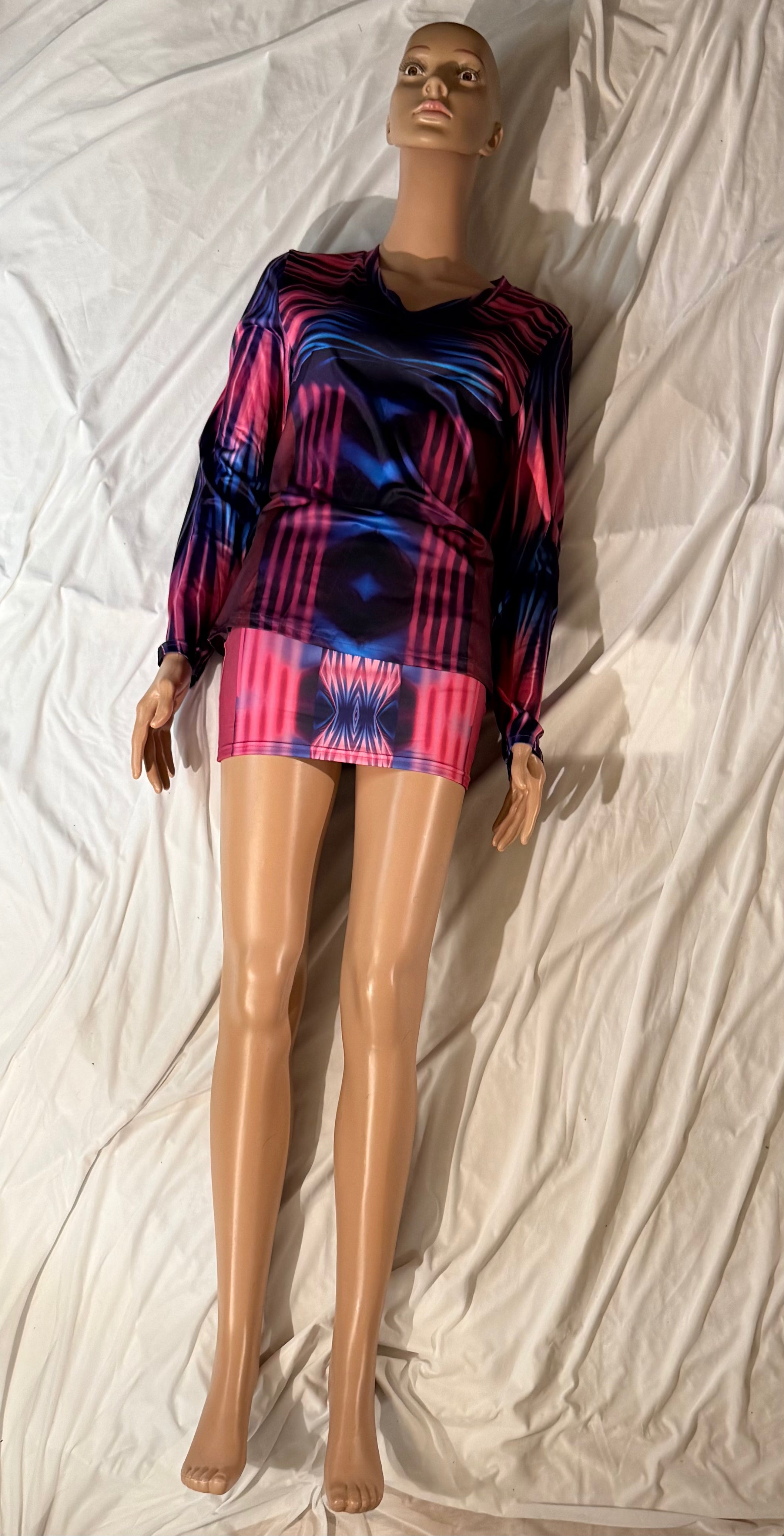 Pink Power,Vibrant Geometric Women&