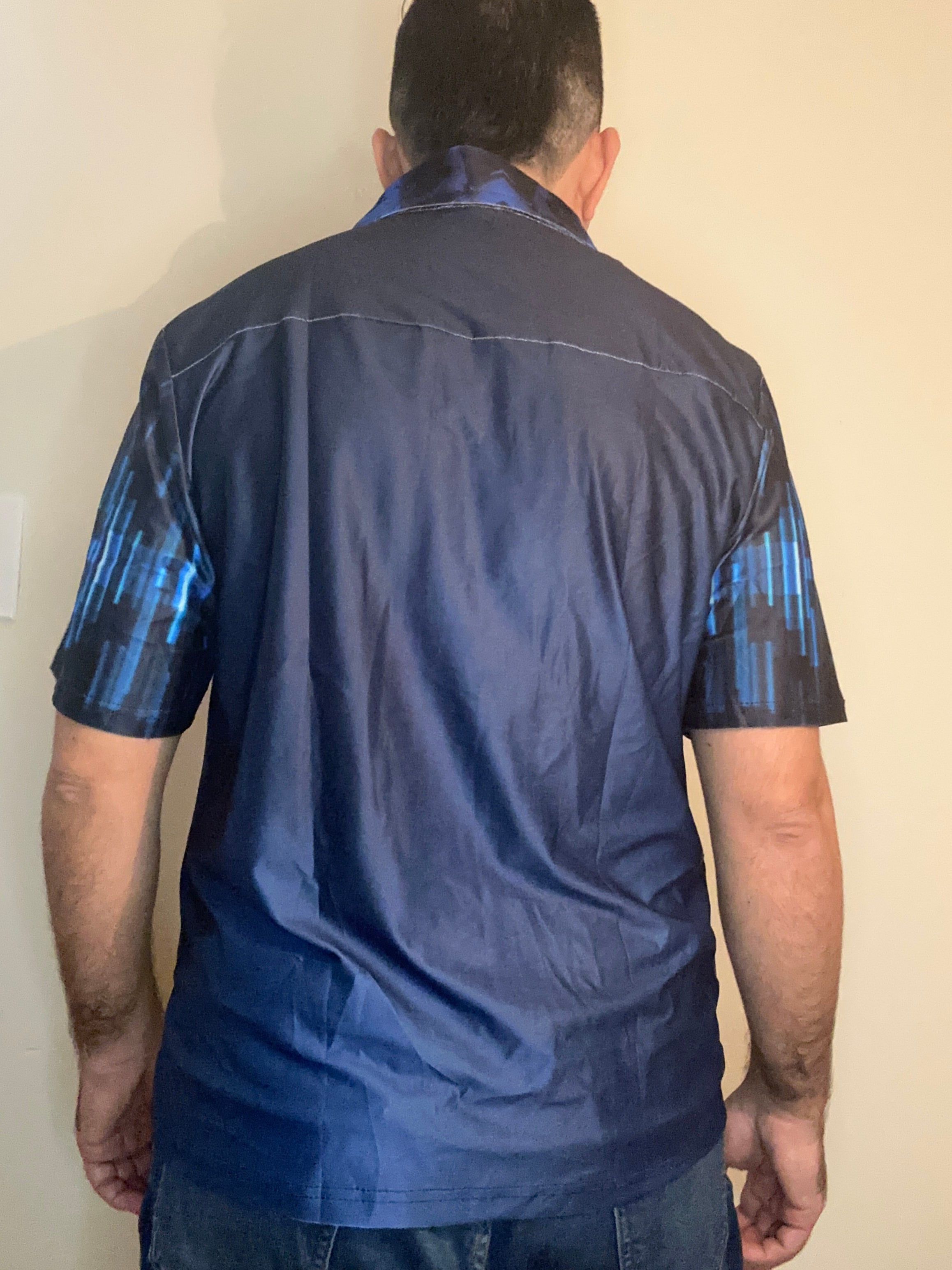 Blue Cube,Casual shirt,Short sleeve for Men