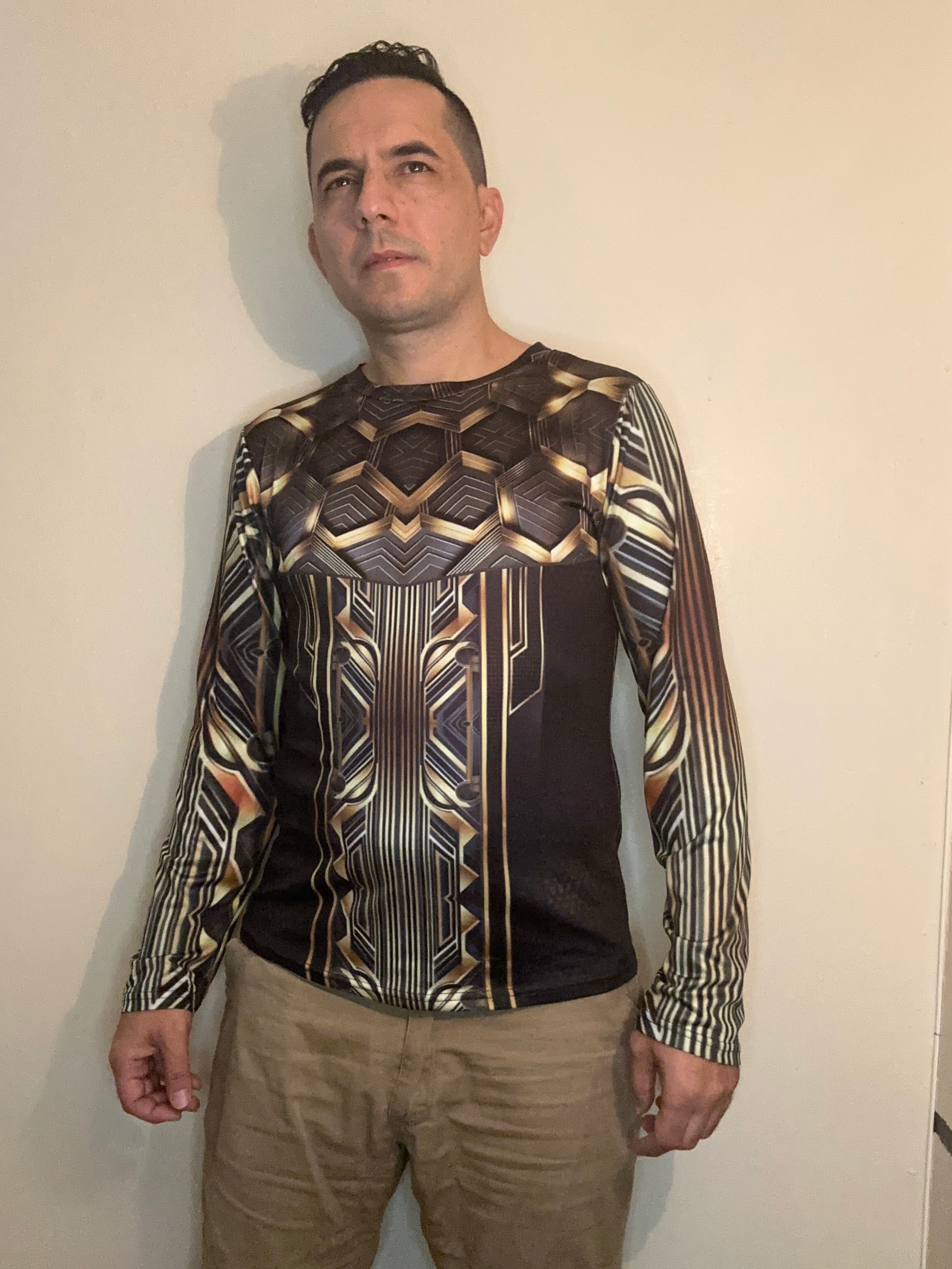 Gold Line,O-neck,Long sleeve for Men