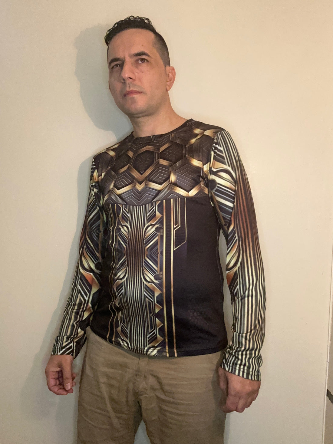 Gold Line,O-neck,Long sleeve for Men