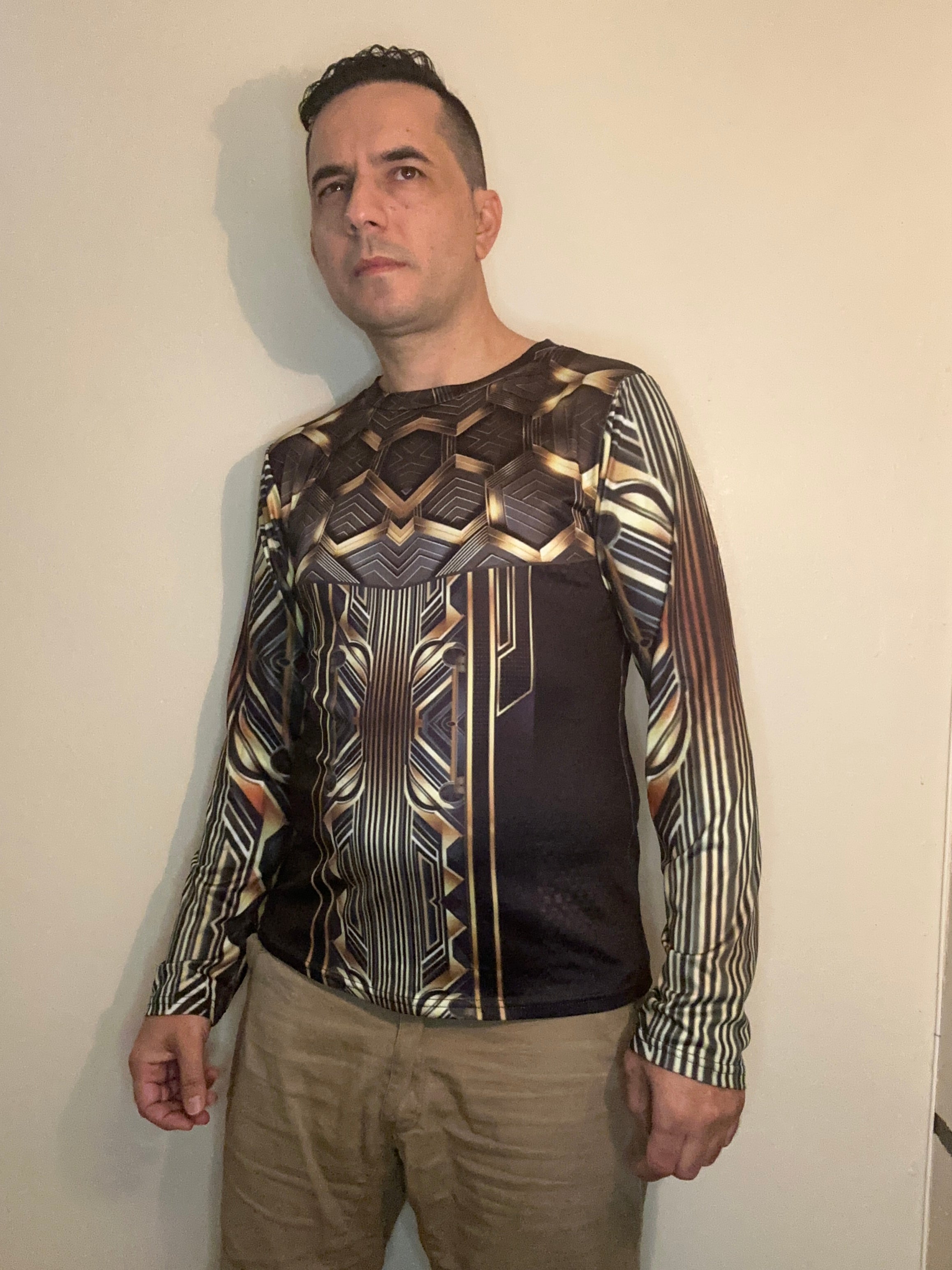 Gold Line,O-neck,Long sleeve for Men