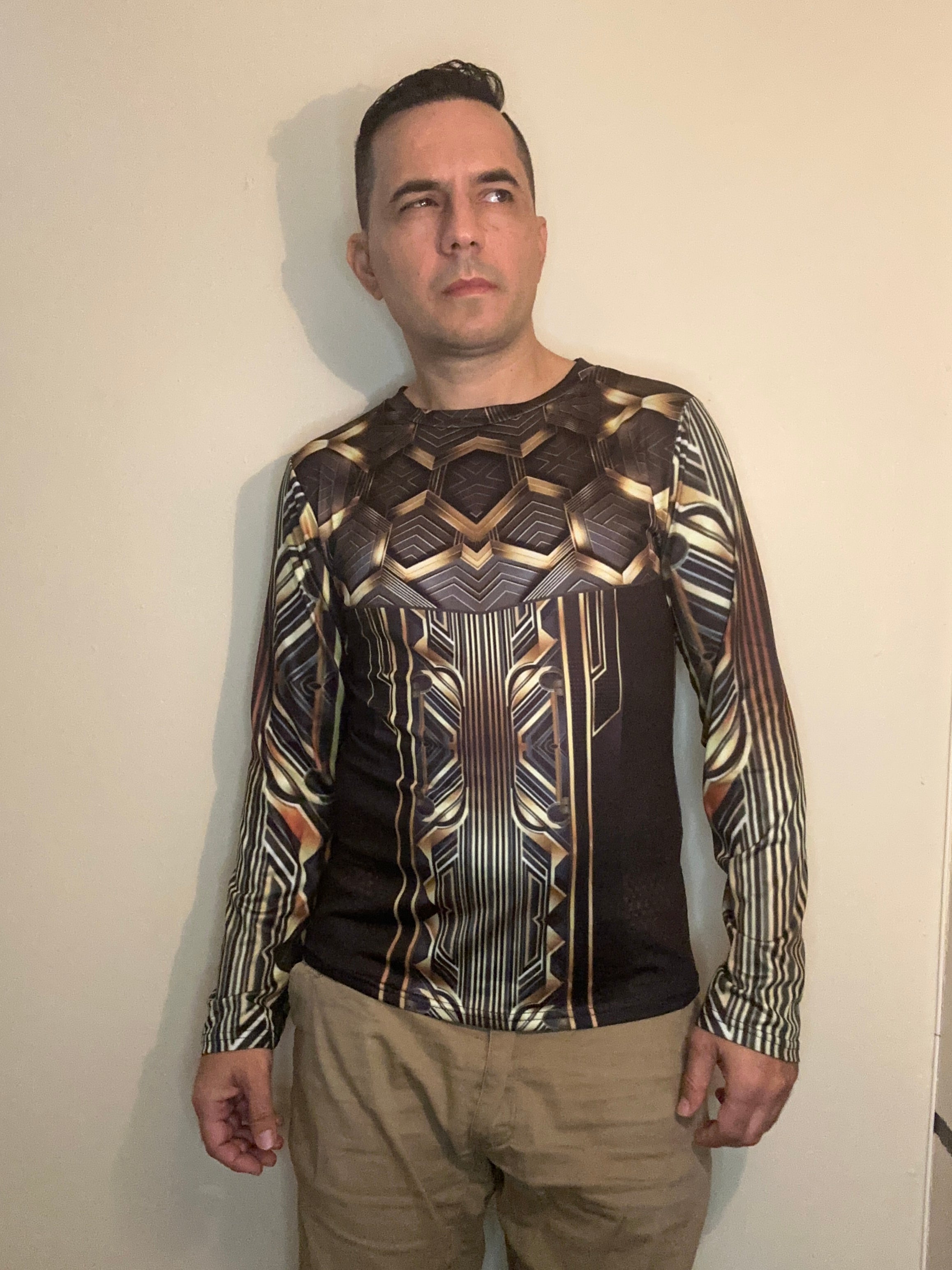 Gold Line,O-neck,Long sleeve for Men