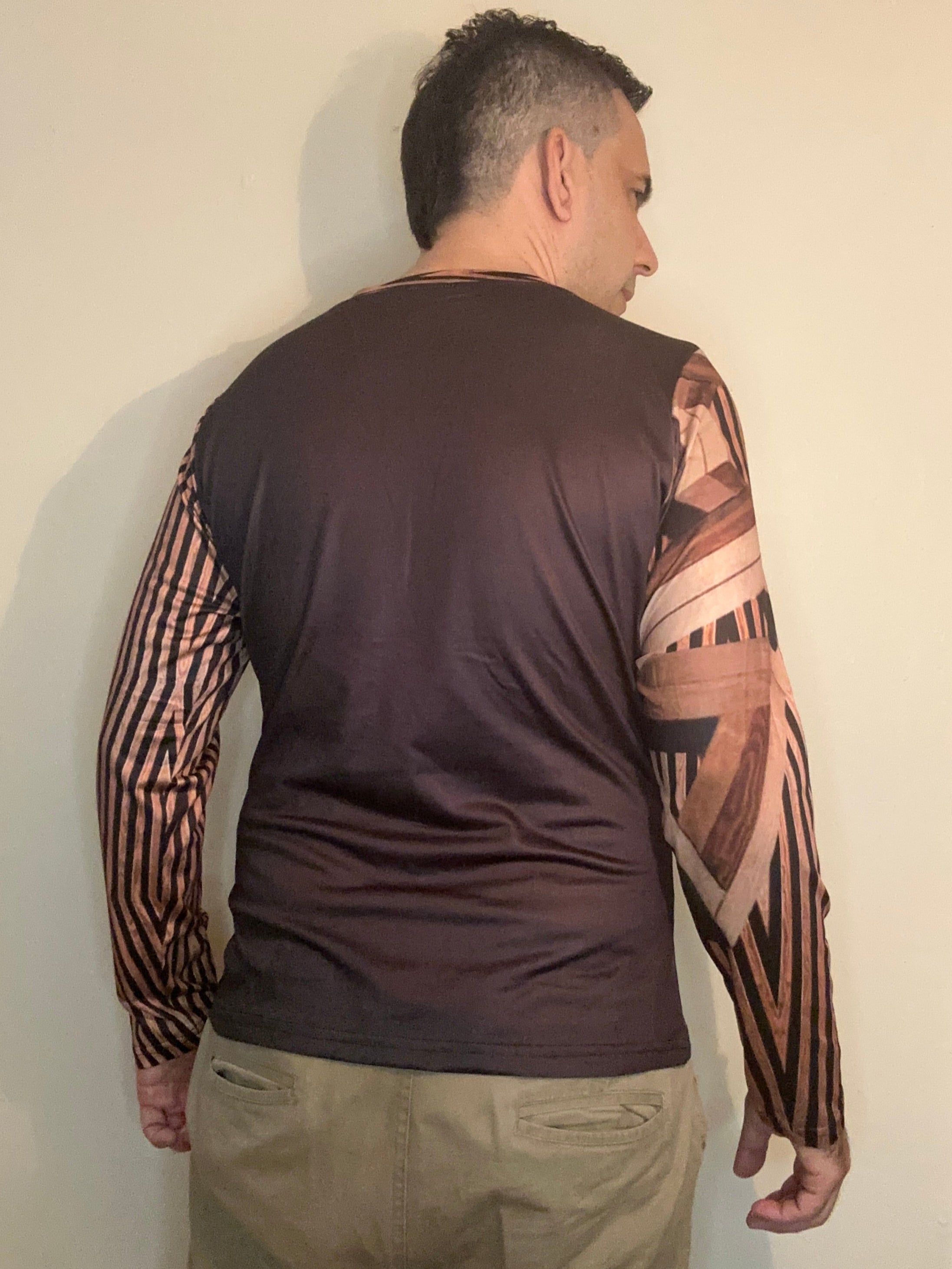 Wood,O-neck,Long sleeve for men