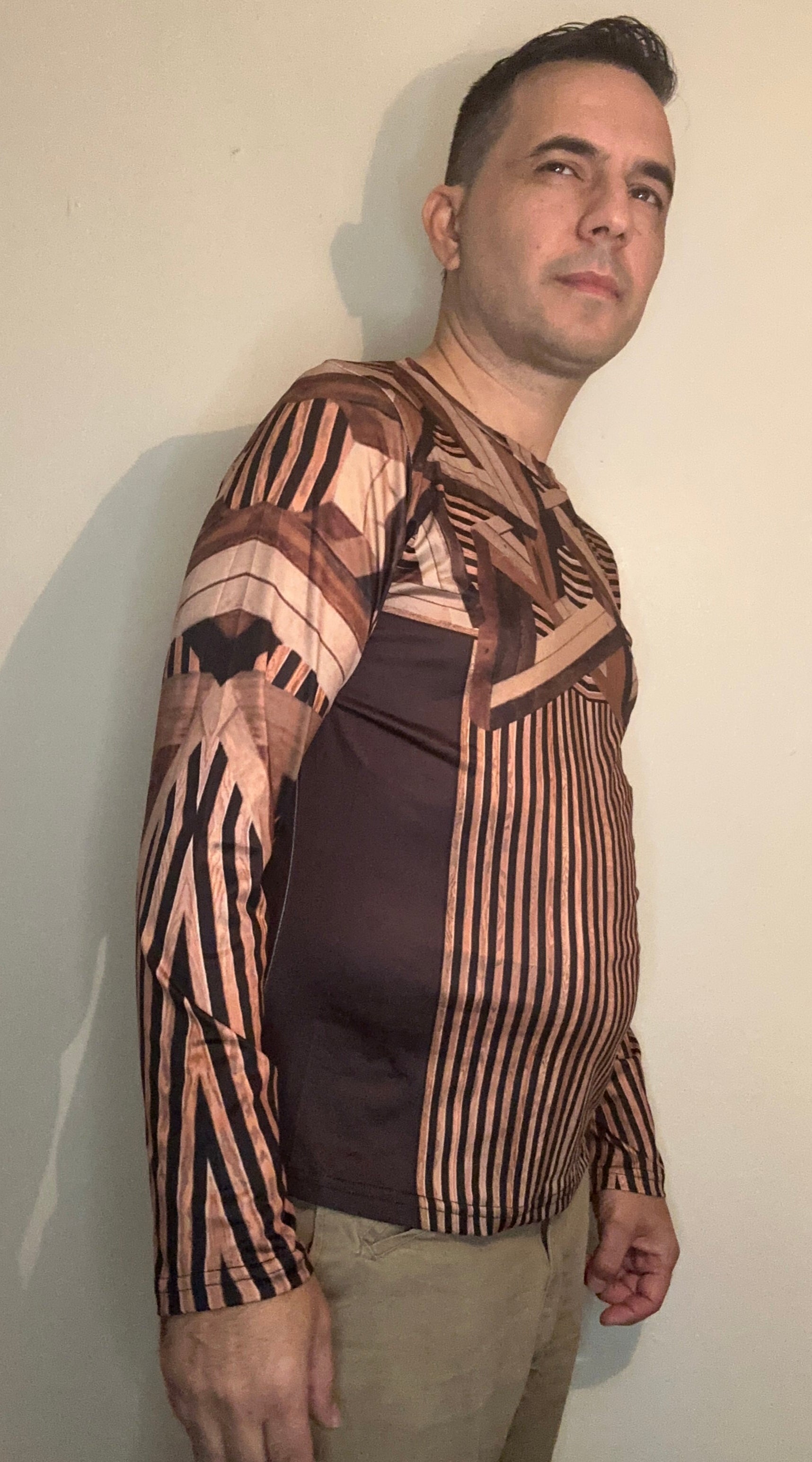 Wood,O-neck,Long sleeve for men