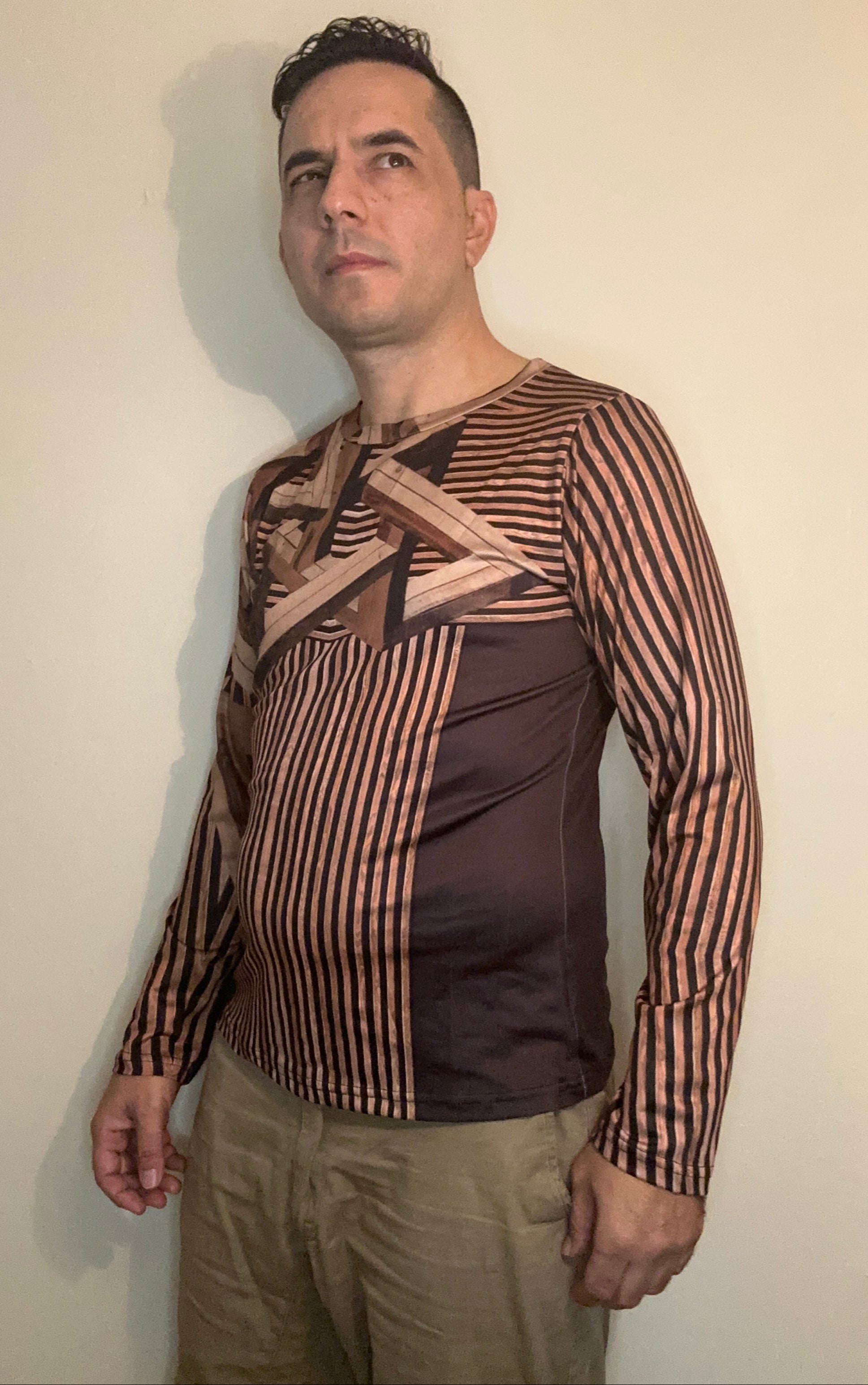 Wood,O-neck,Long sleeve for men