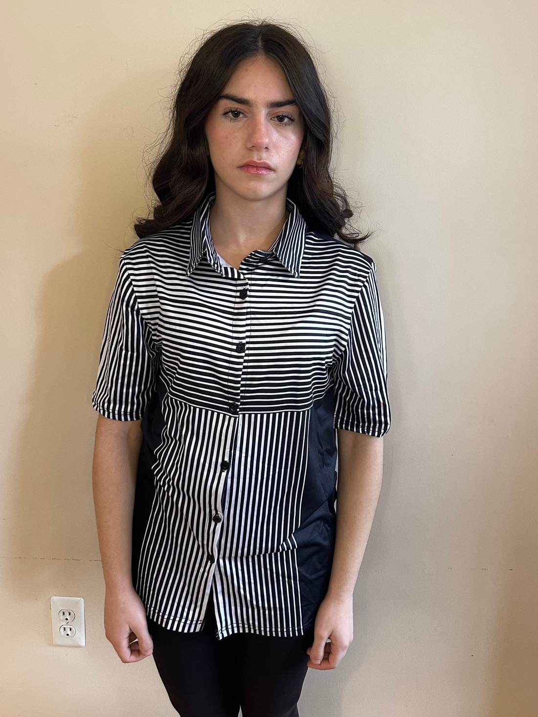 Line 3D,Casual shirt,Short sleeve for Women