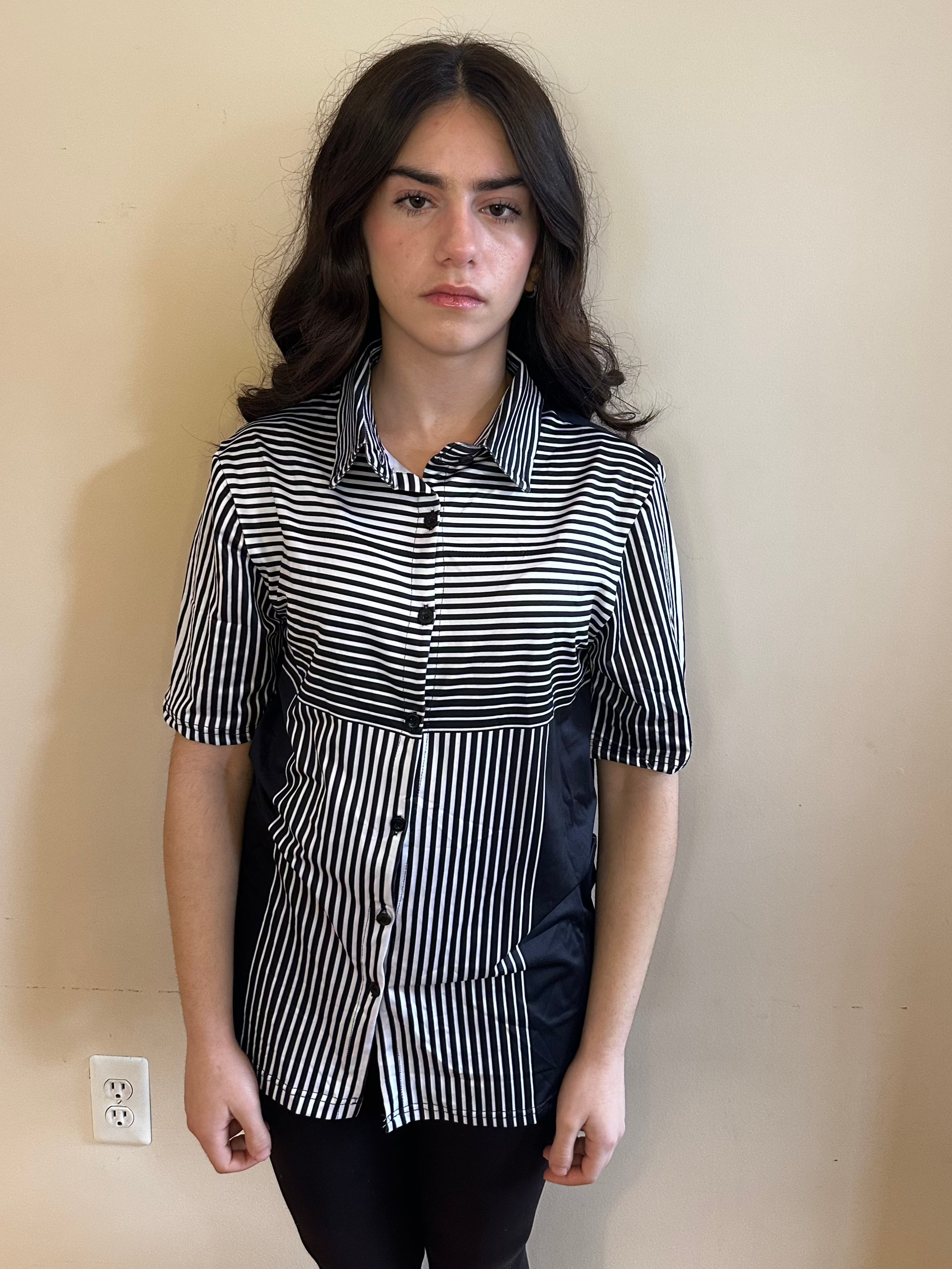 Line 3D,Casual shirt,Short sleeve for Women