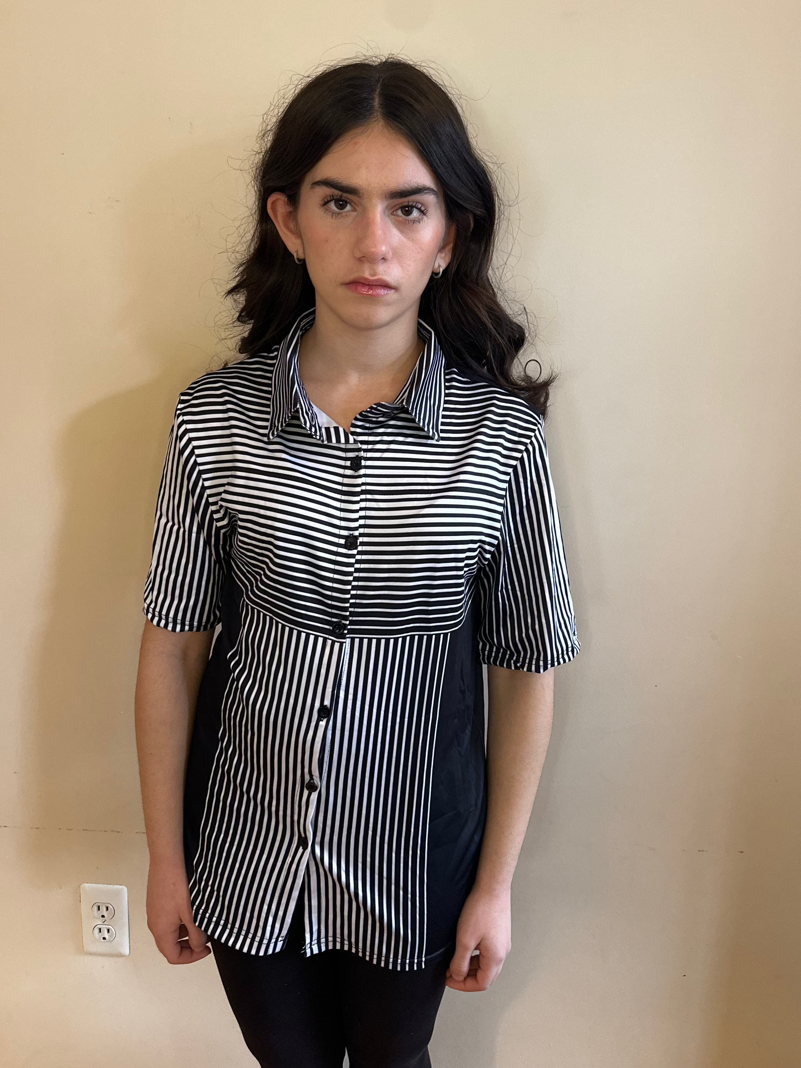 Line 3D,Casual shirt,Short sleeve for Women