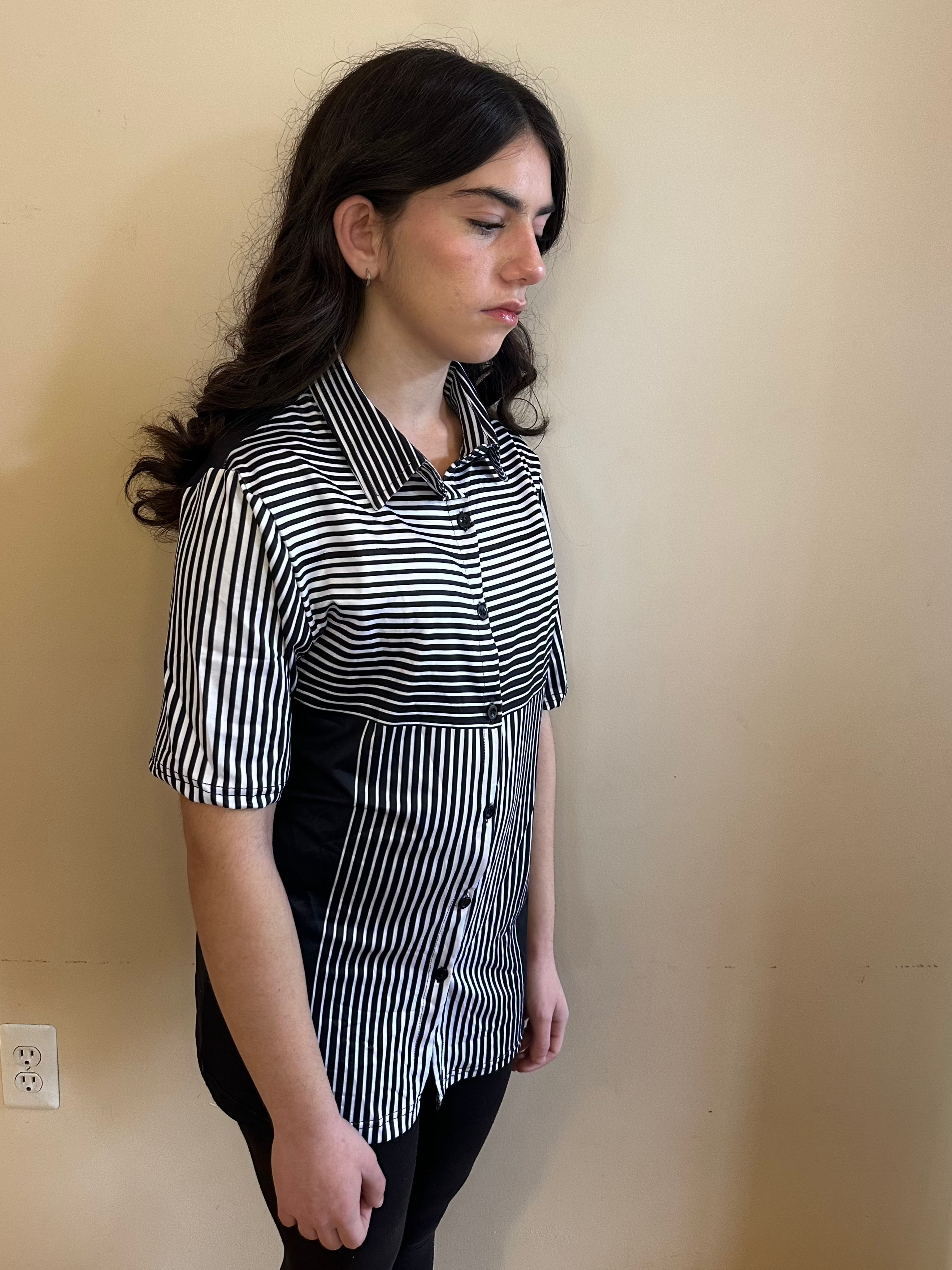 Line 3D,Casual shirt,Short sleeve for Women