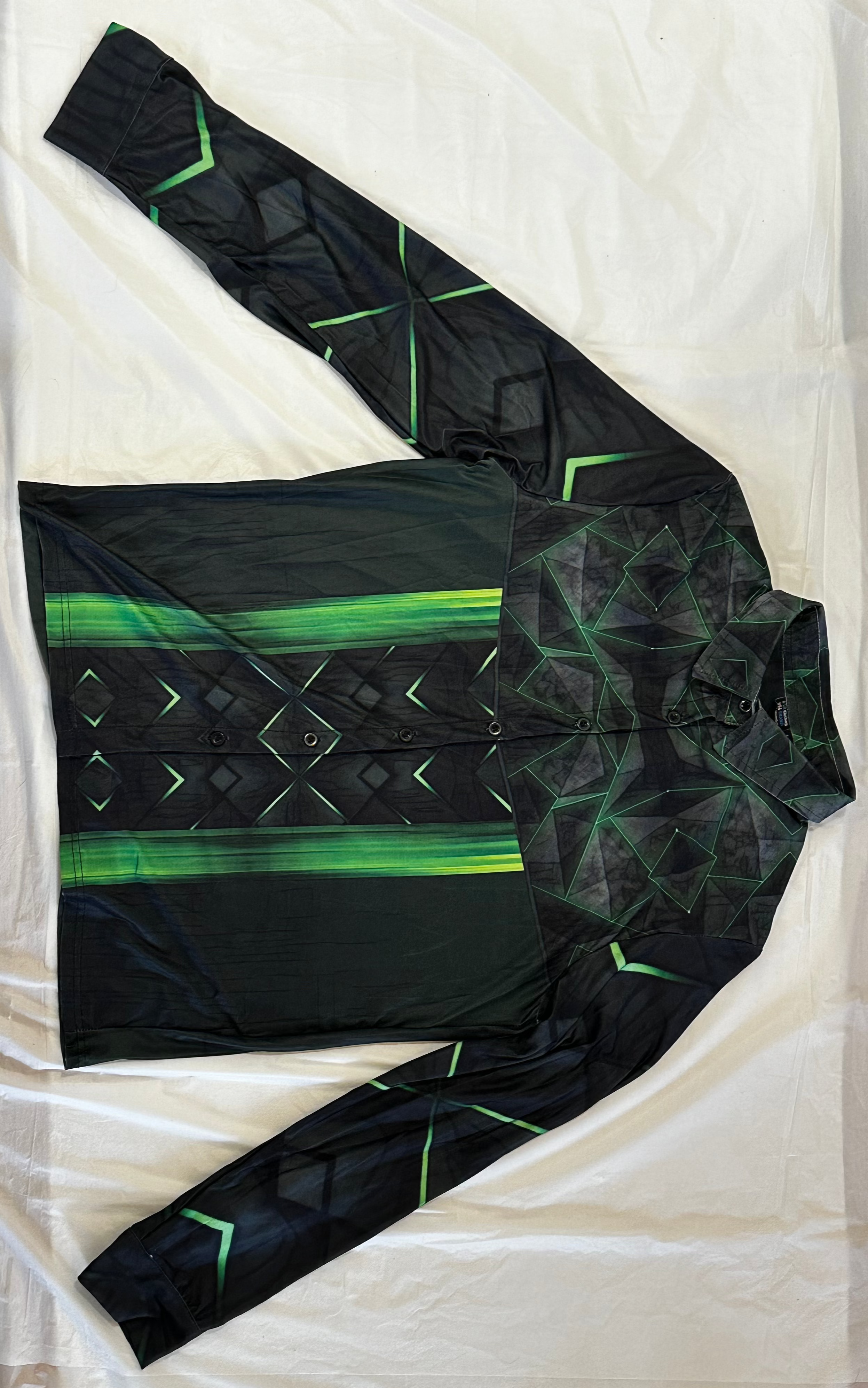 Green triangle,Casual shirt,Long sleeve for men