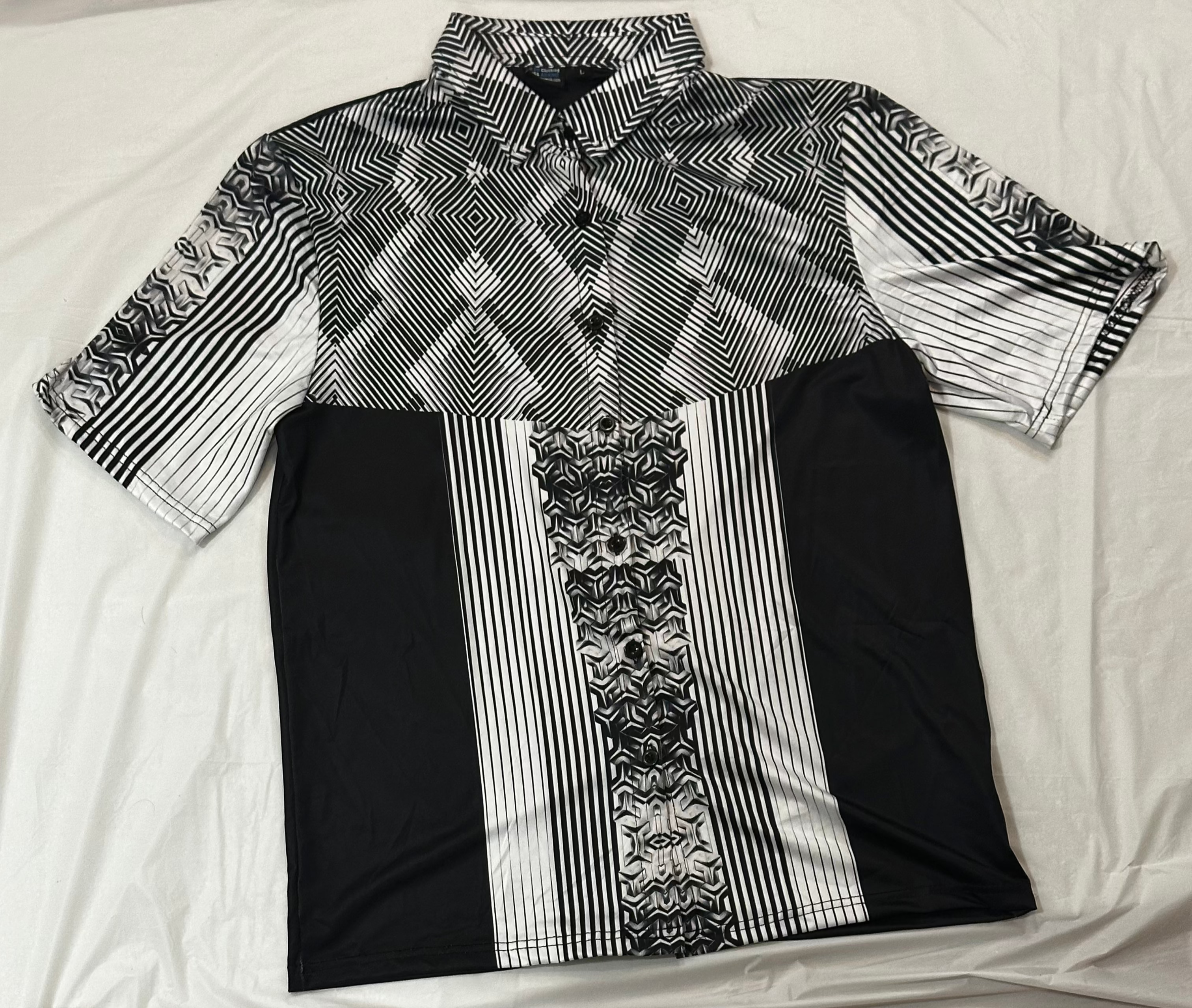 Silver cube,Casual shirt,Short sleeve for men