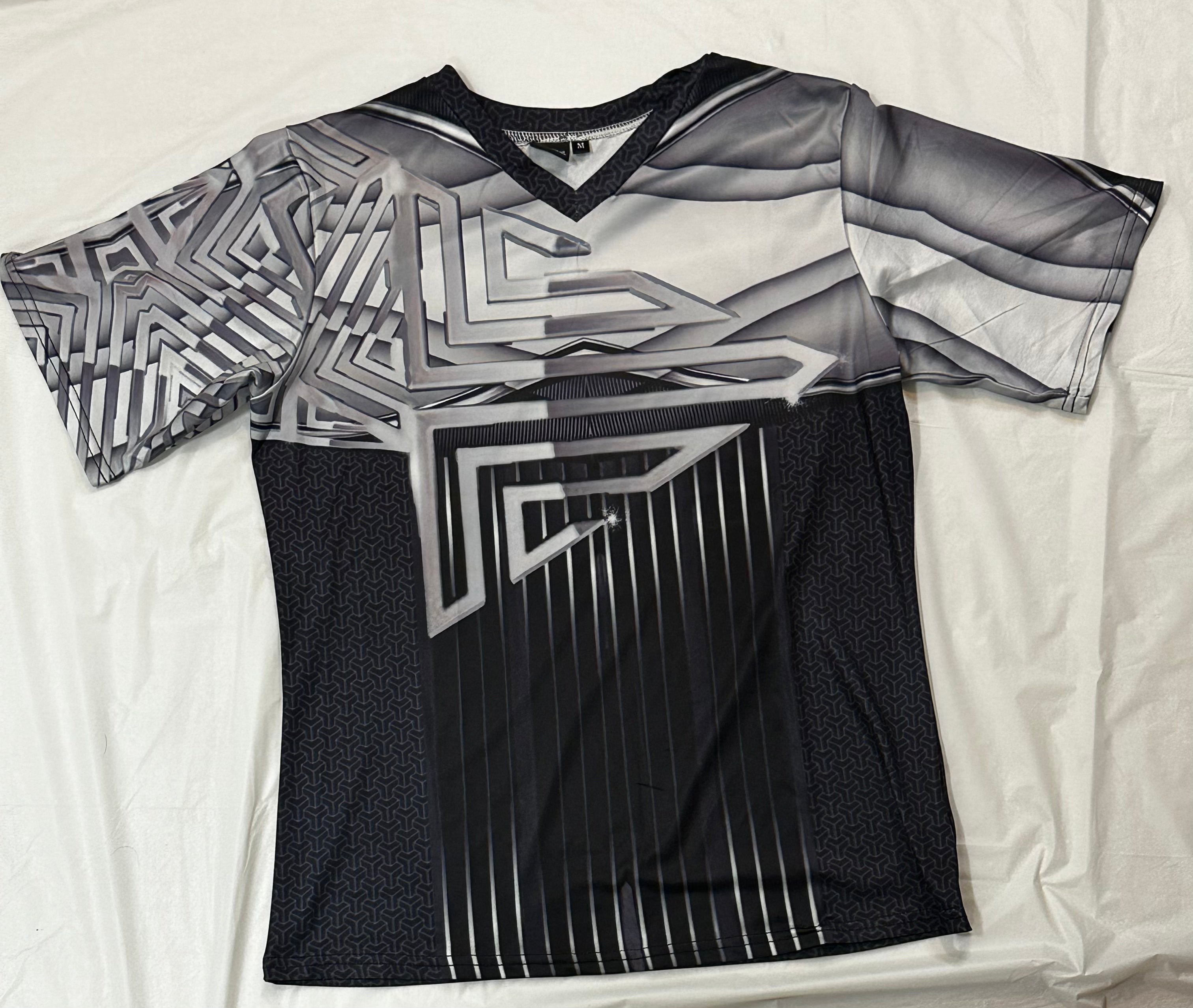 Silver triangle,Style:V-neck,Short sleeve for men
