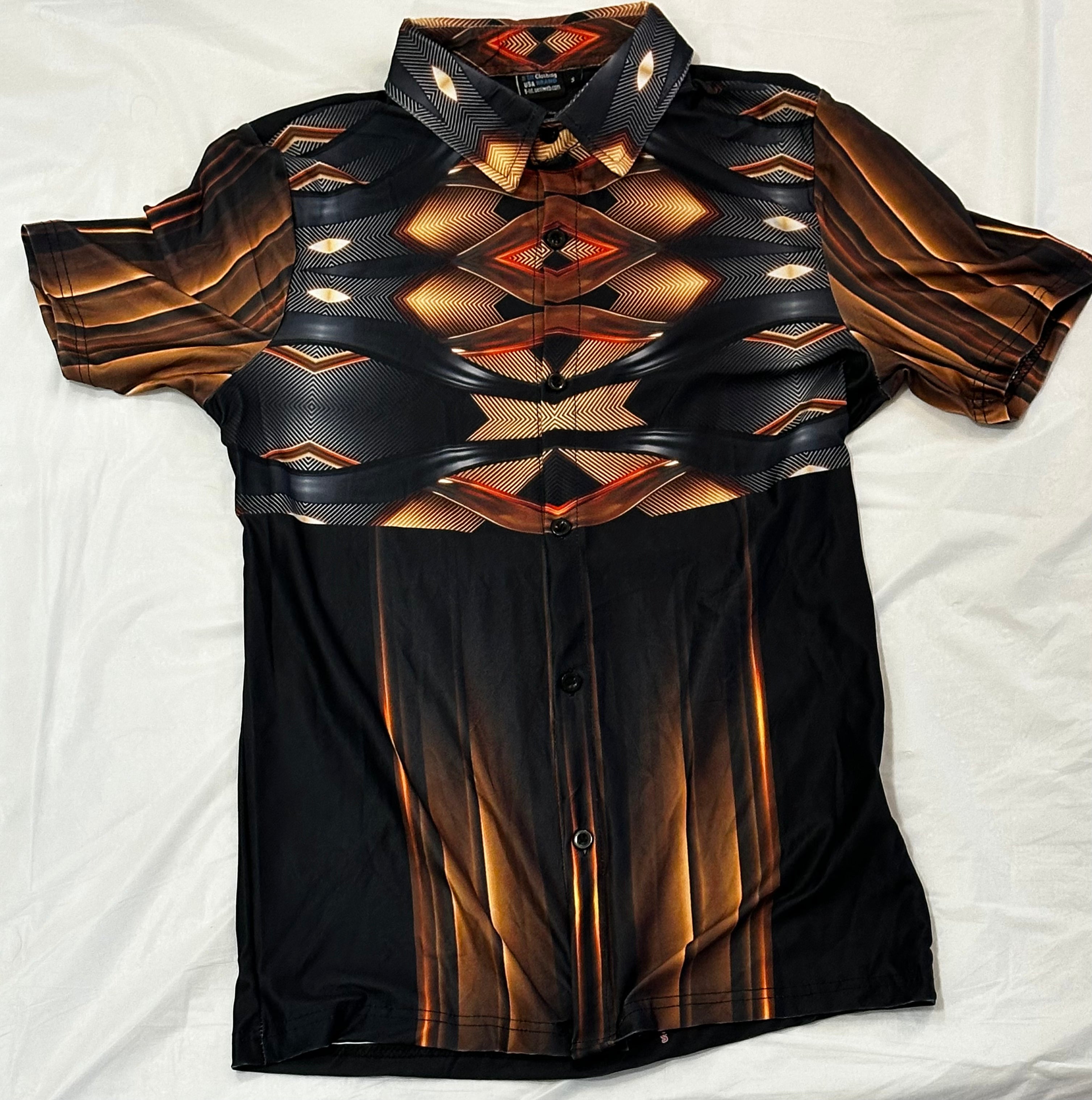 Gold 3D,Casual shirt,Short sleeve for women