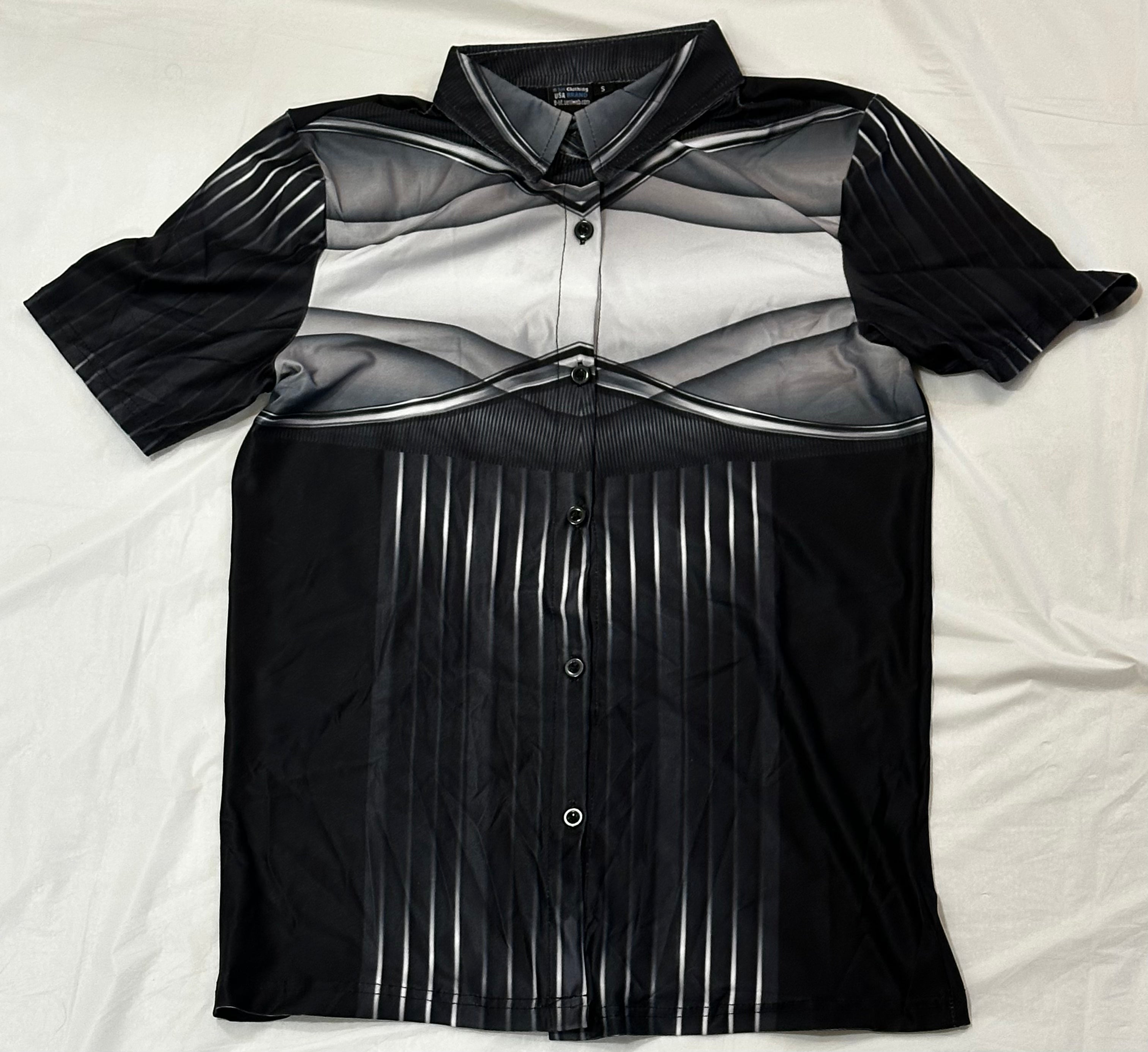 Silver 3D,Casual shirt,Short sleeve for Women