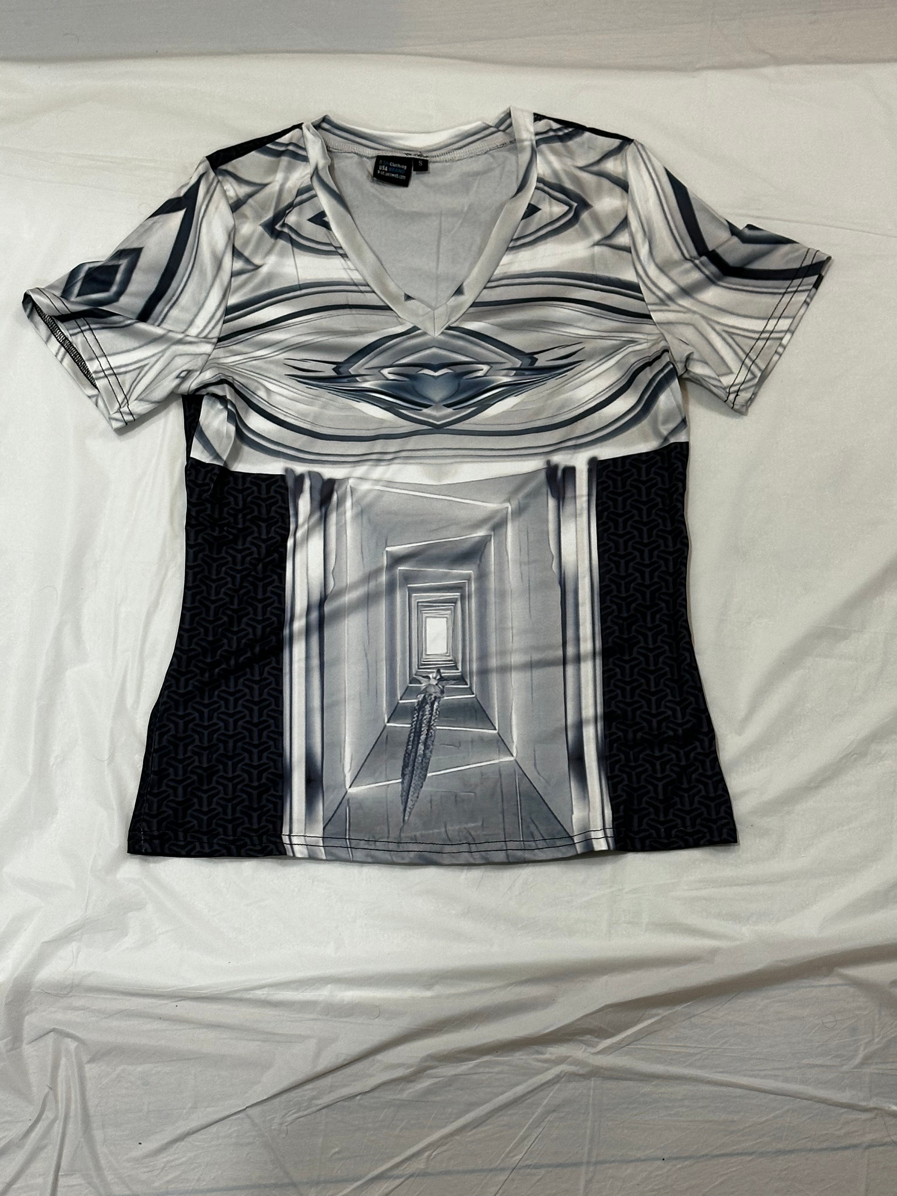 White Star,Style:V-neck,Short sleeve for Women