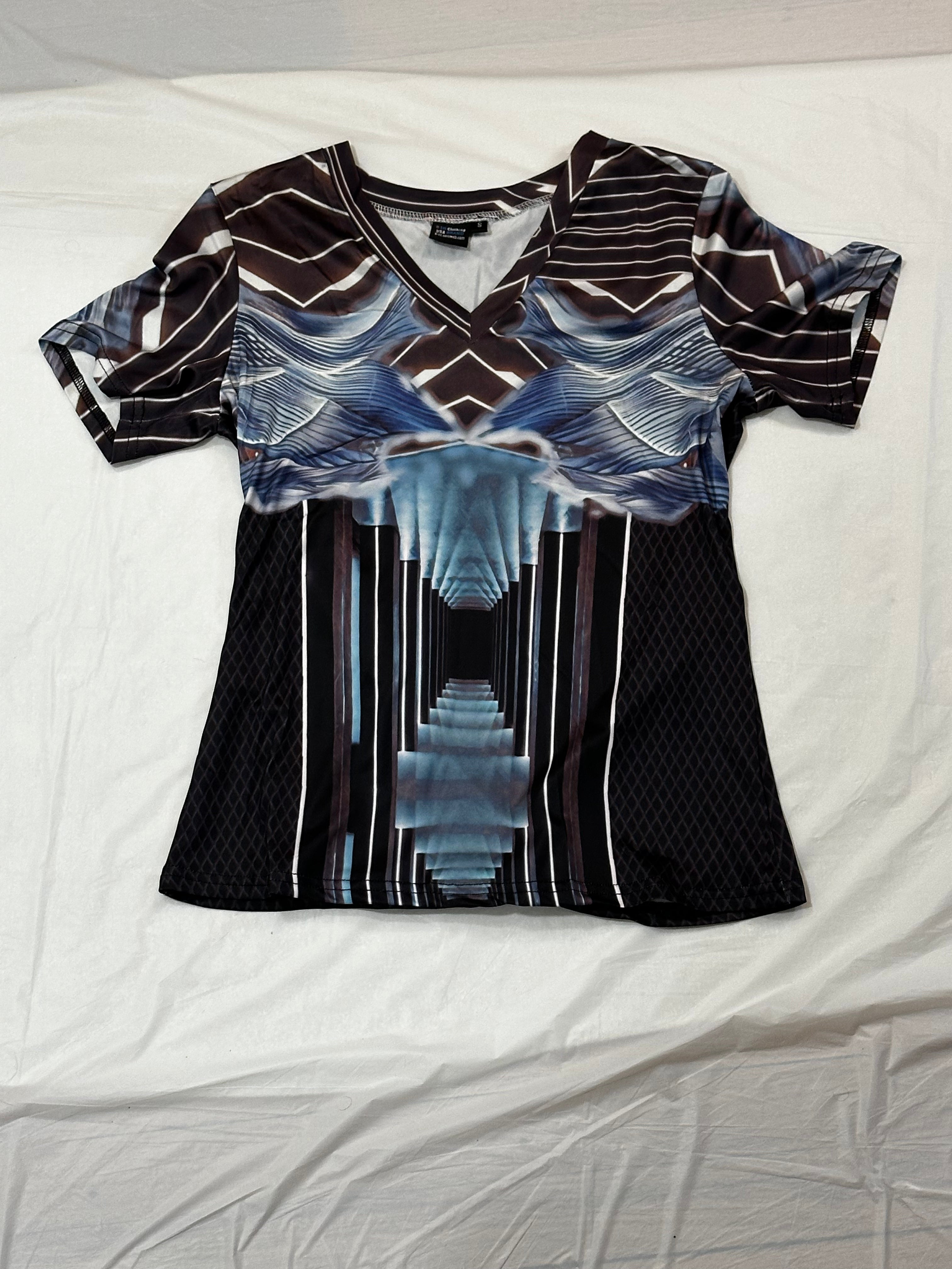 Ice Door,Style:V-neck,Short sleeve for Women