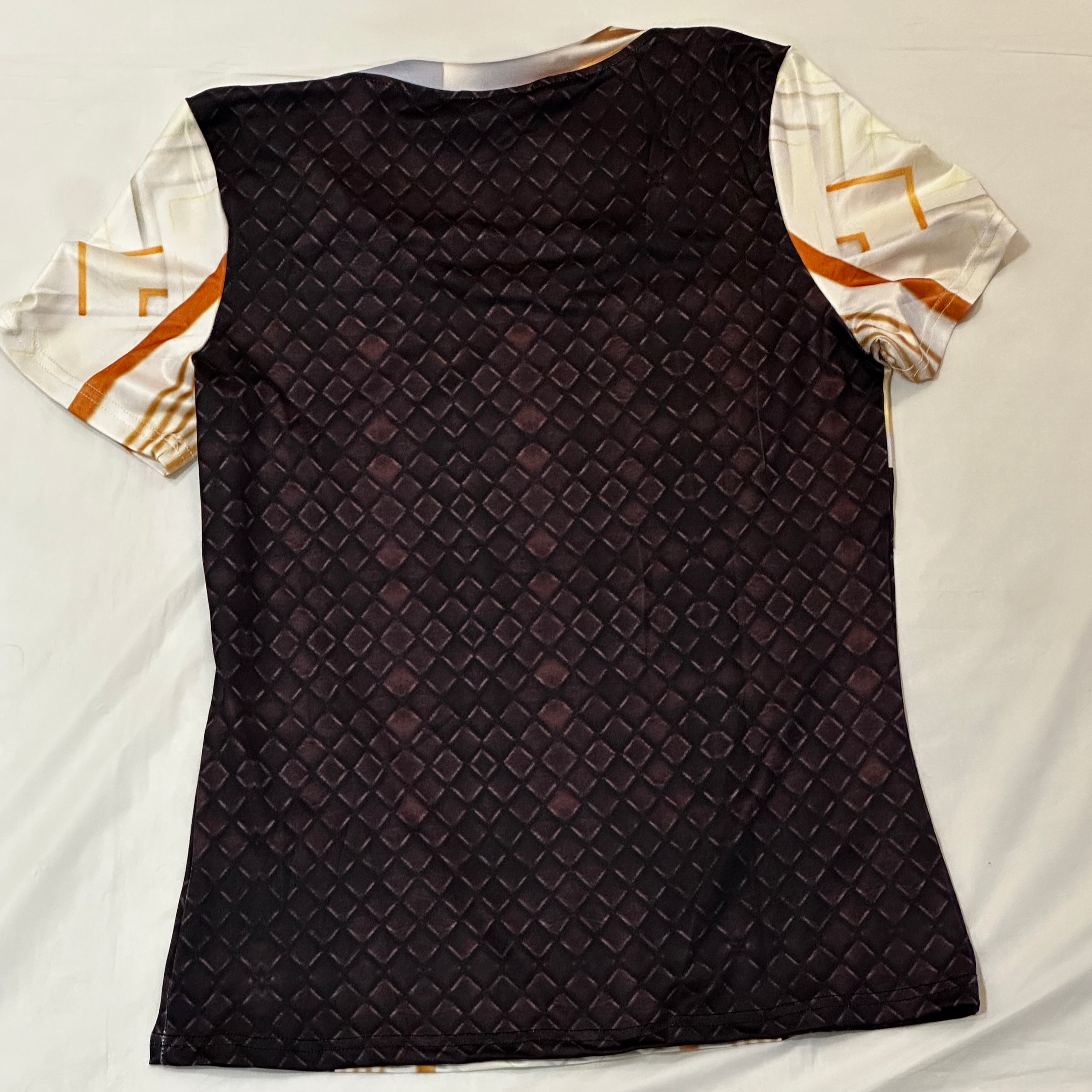Gold Flower,Style:O-neck,Short sleeve for Women