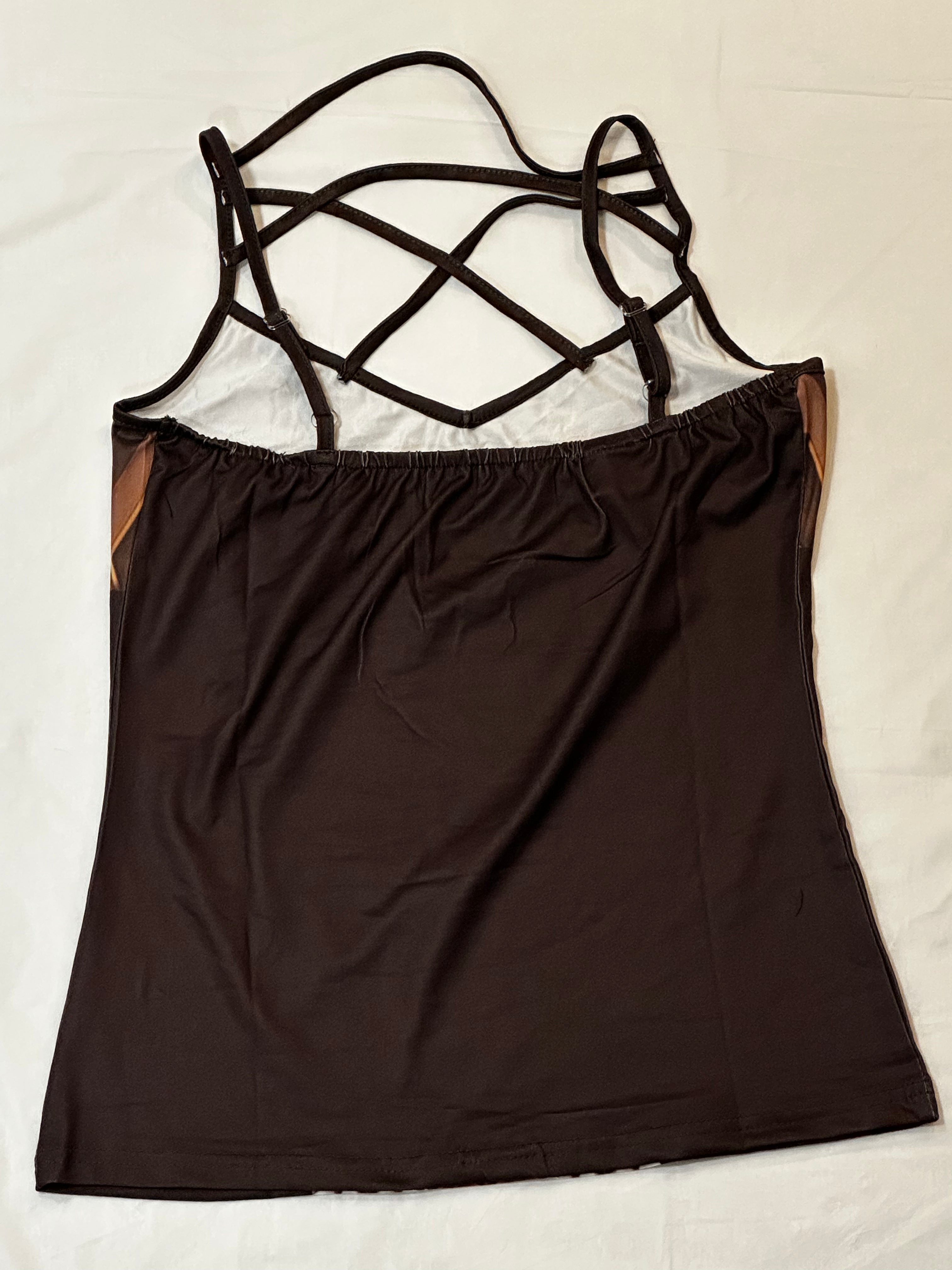 Gold Cube Style Tank top for Women