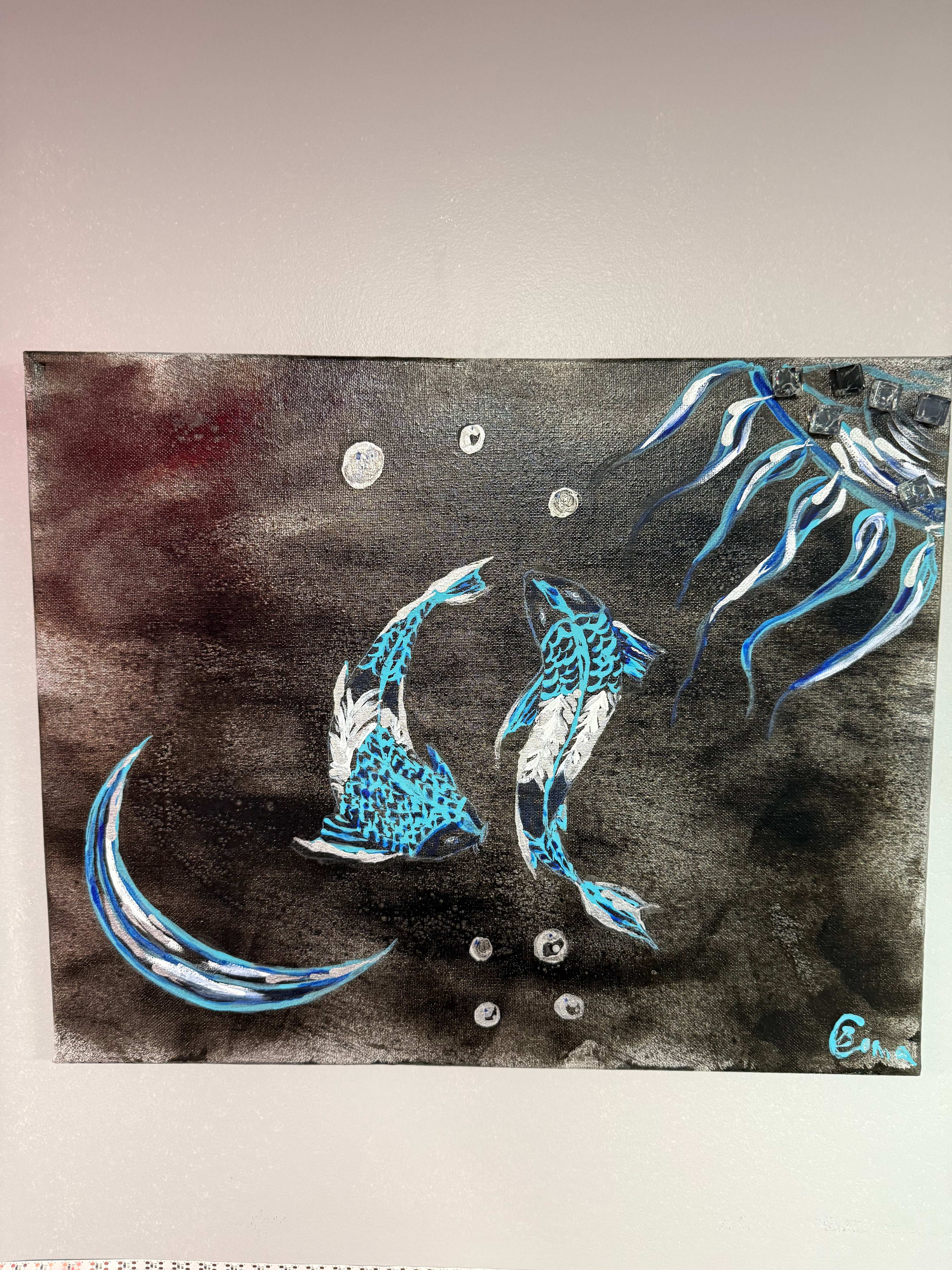 B.Coma art with canvas 16X20