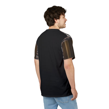 French polish,Stylish Unisex Cut &amp; Sew Tee, Abstract Graphic T-Shirt, Casual Wear, Unique Art Shirt, Trendy Outfit, Elevated Everyday Tee