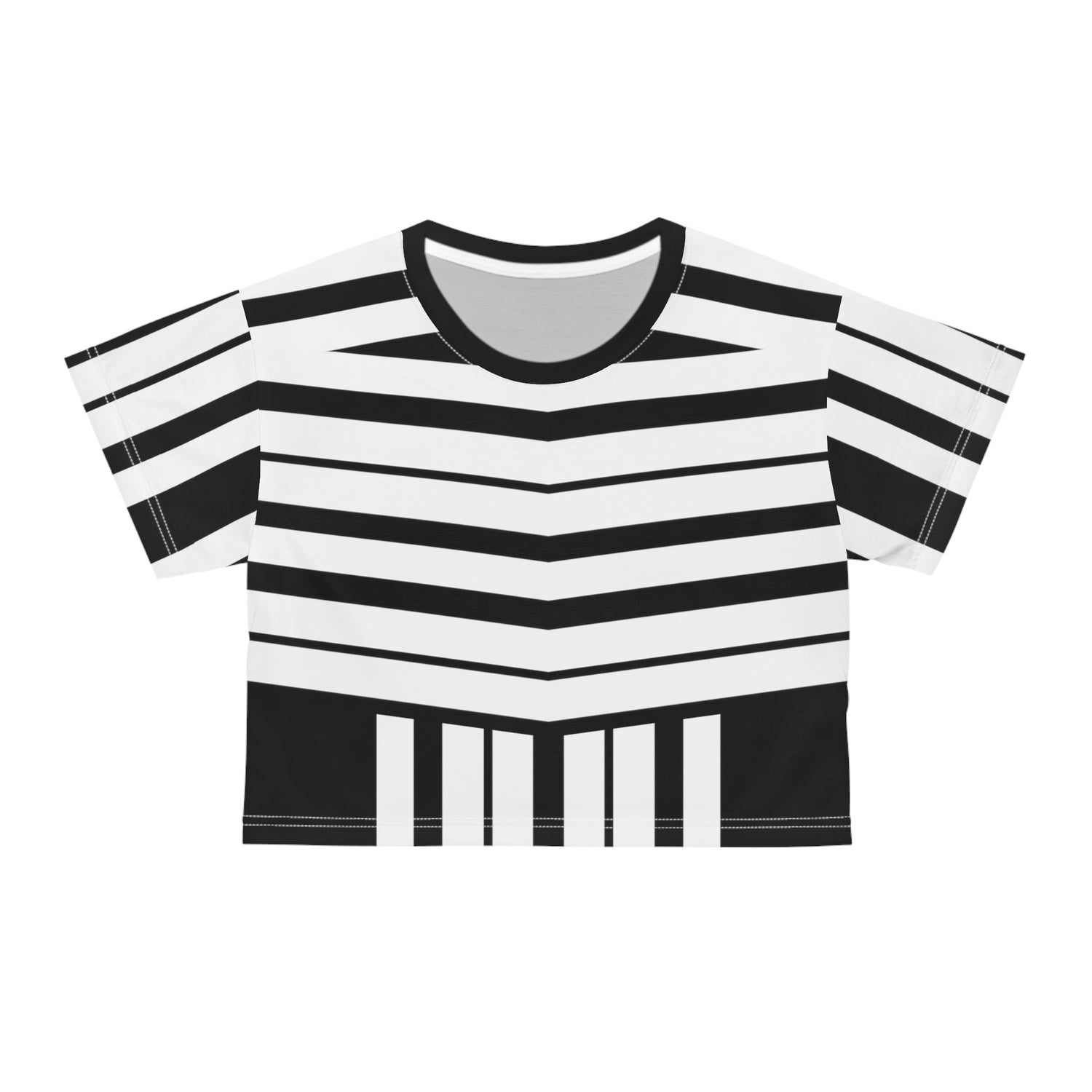 Crop Tee White Luxury - Trendy Minimalistic Style Shirt