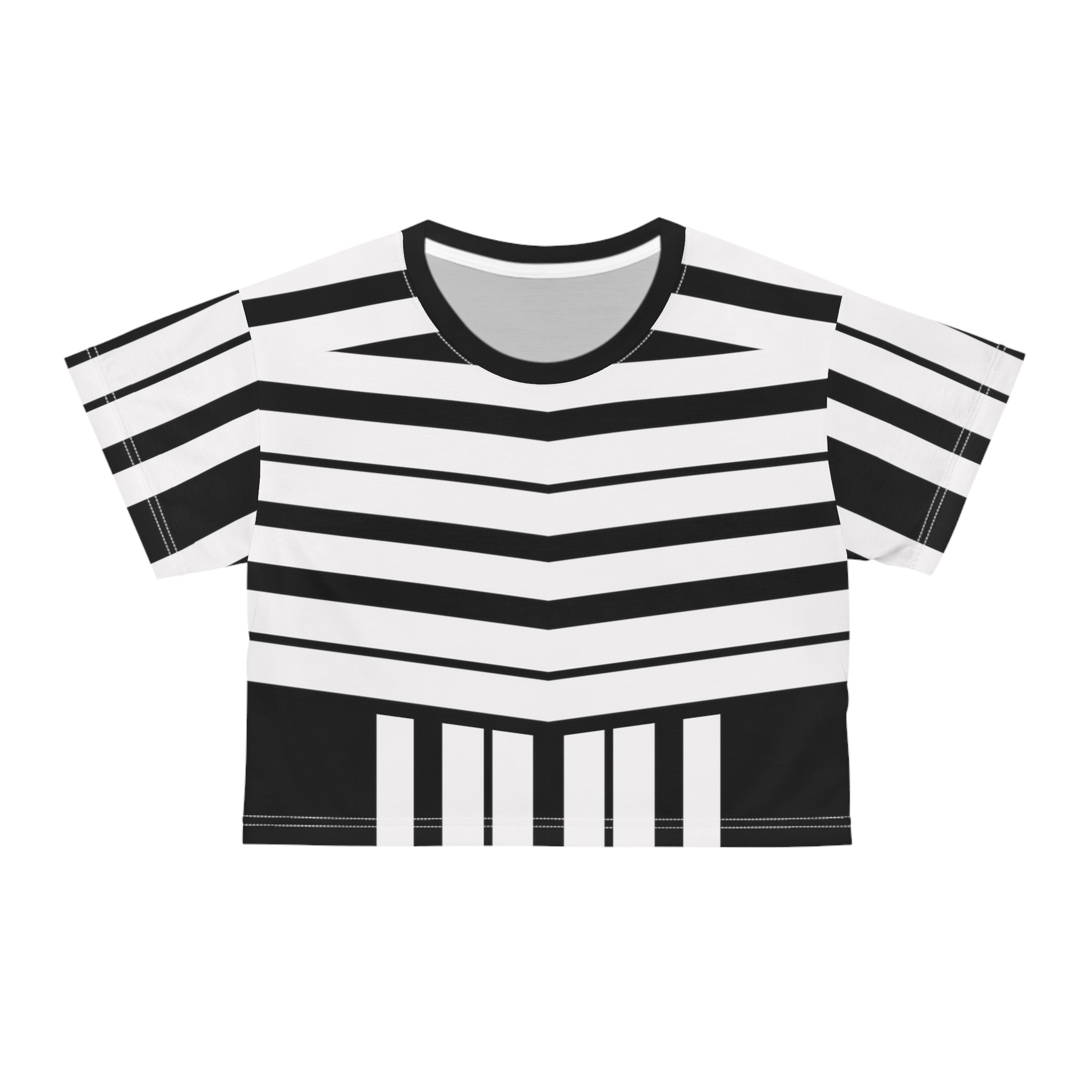Crop Tee White Luxury - Trendy Minimalistic Style Shirt