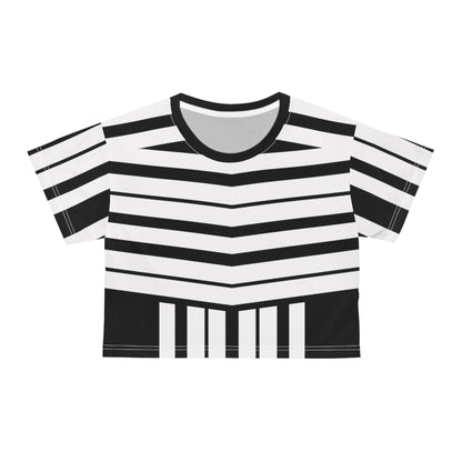 Crop Tee White Luxury - Trendy Minimalistic Style Shirt