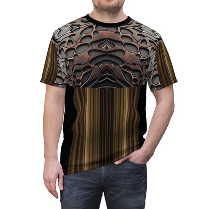 French polish,Stylish Unisex Cut &amp; Sew Tee, Abstract Graphic T-Shirt, Casual Wear, Unique Art Shirt, Trendy Outfit, Elevated Everyday Tee
