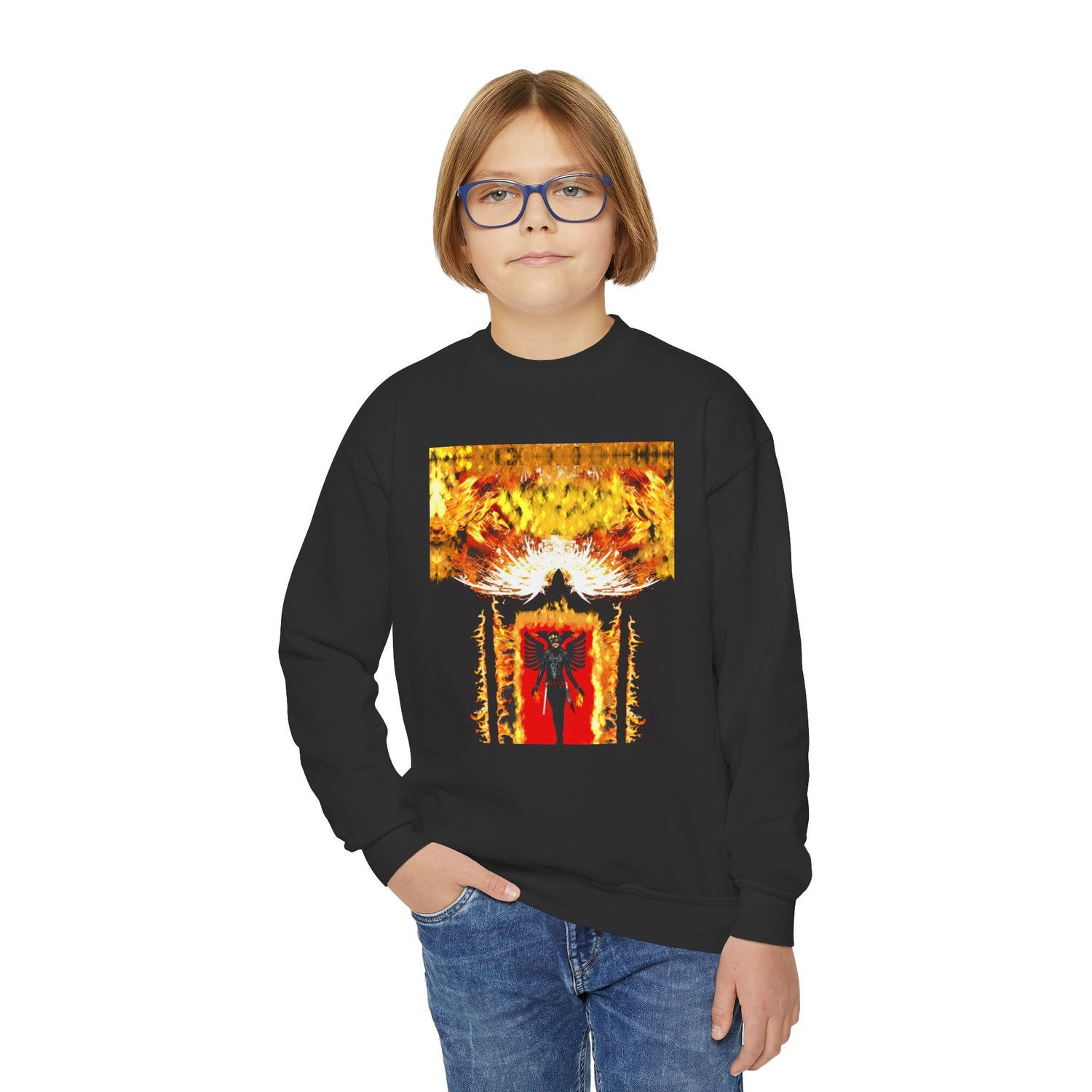 2 Eagle Women Youth Crewneck Sweatshirt