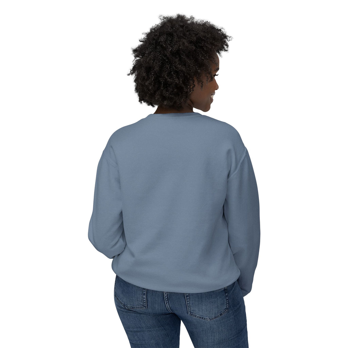 Blue waveUnisex Lightweight Crewneck Sweatshirt
