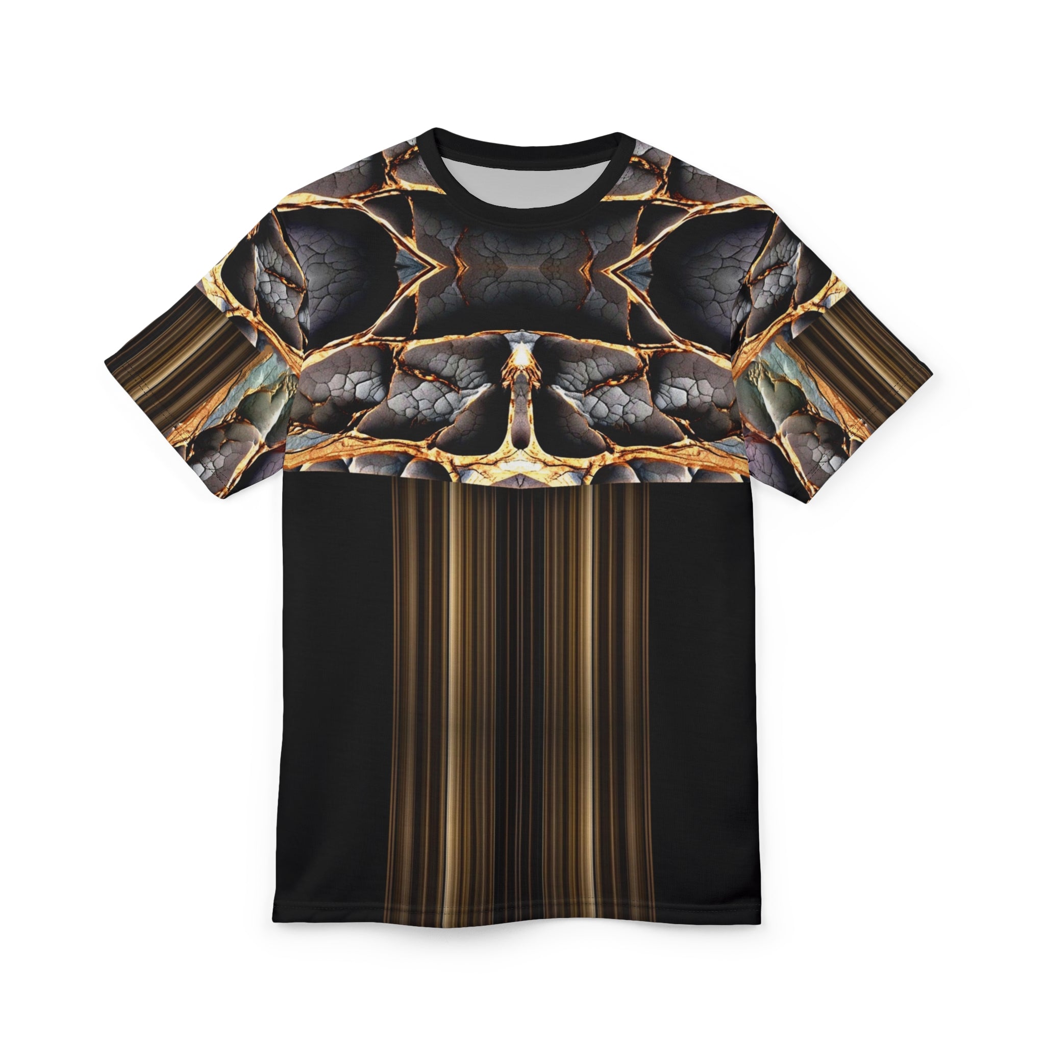 Broken stone,Abstract Art Unisex Tee, Artistic T-Shirt, Graphic Top, Unique Casual Wear, Gift for Art Lovers, Trendy All-Over Print Shirt