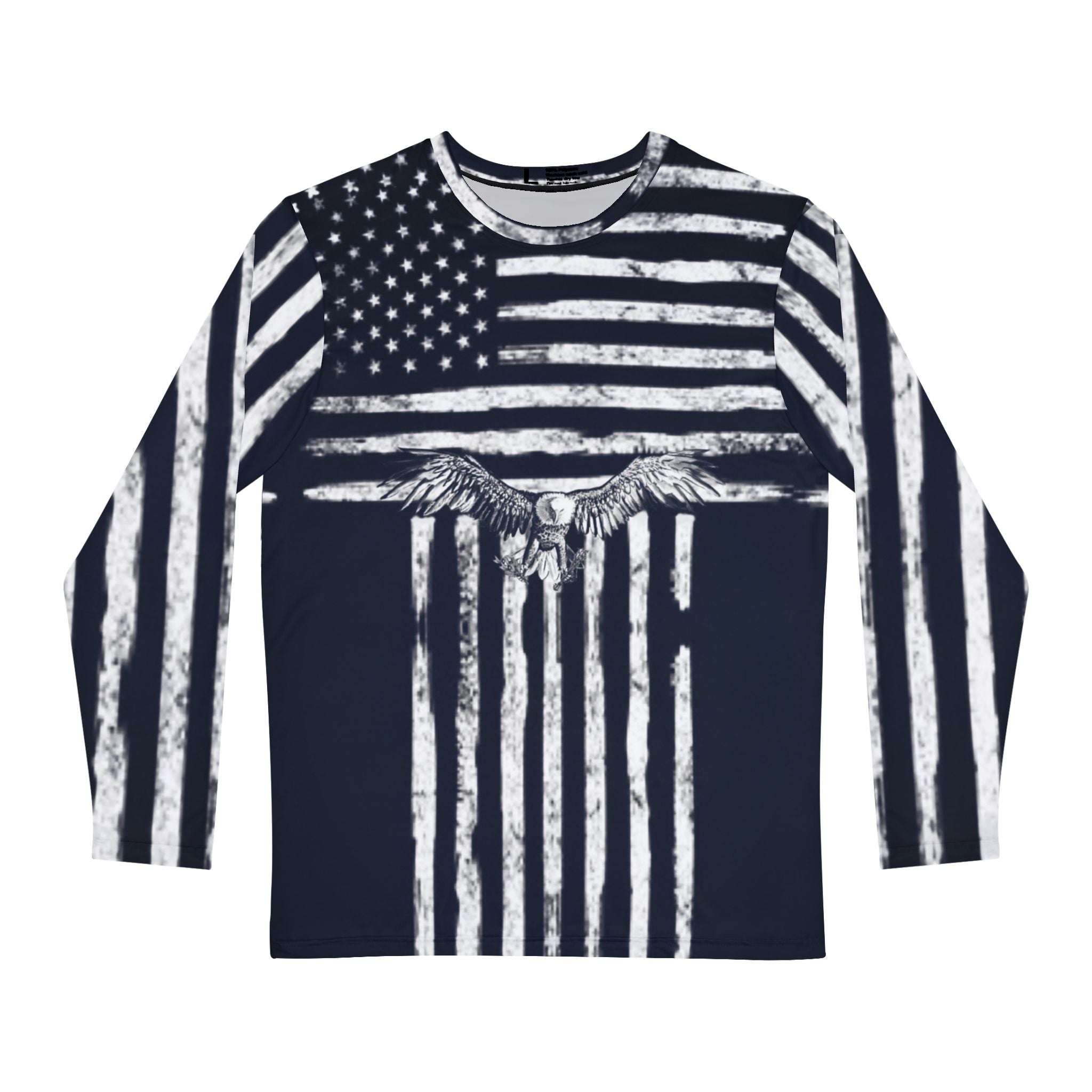 Long Sleeve Shirt with USA Flag Design