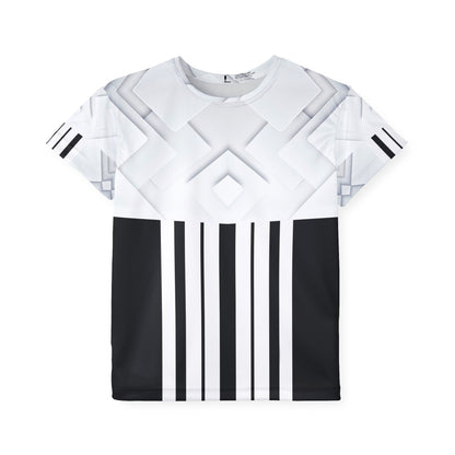 White Cube,Stylish Kids Sports Jersey, Youth Athletic Shirt, Team Spirit Wear, Outdoor Play Clothes, Ideal for Sports Events &amp; Birthdays