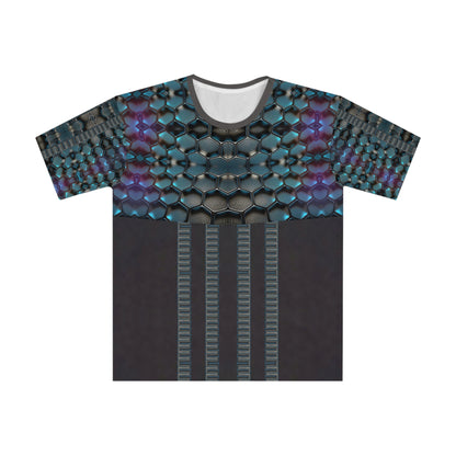 Teal hexagon.Men&