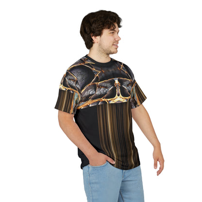 Broken stone,Abstract Art Unisex Tee, Artistic T-Shirt, Graphic Top, Unique Casual Wear, Gift for Art Lovers, Trendy All-Over Print Shirt
