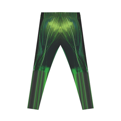 Green Emerald,Vibrant Green Workout Leggings for Women - Casual Fitness Pants