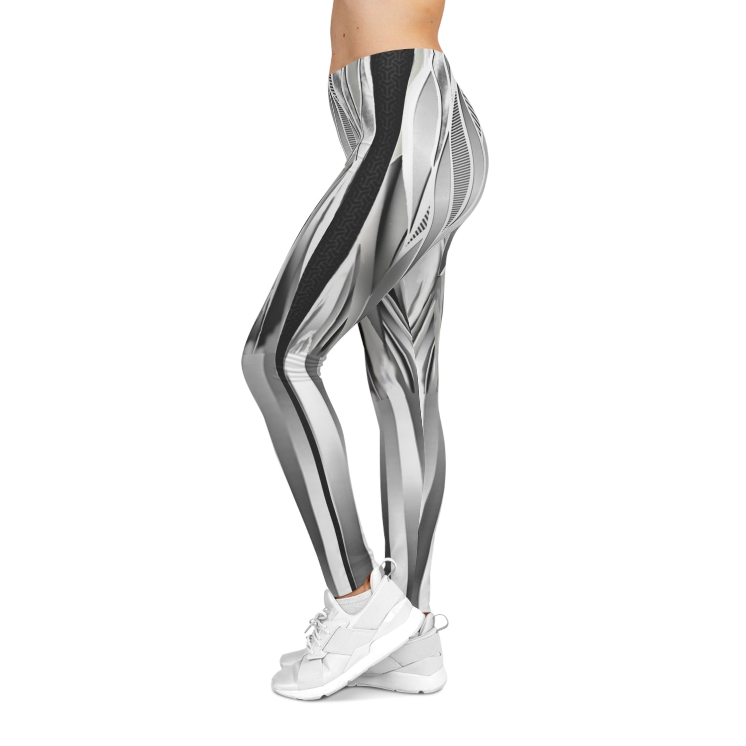 Gray leaf,Stylish Women&