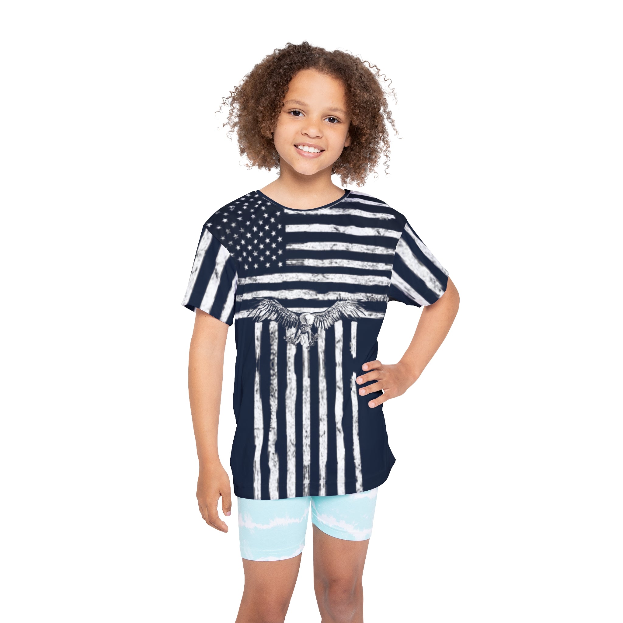 Kids Jersey USA Flag Sports Jersey