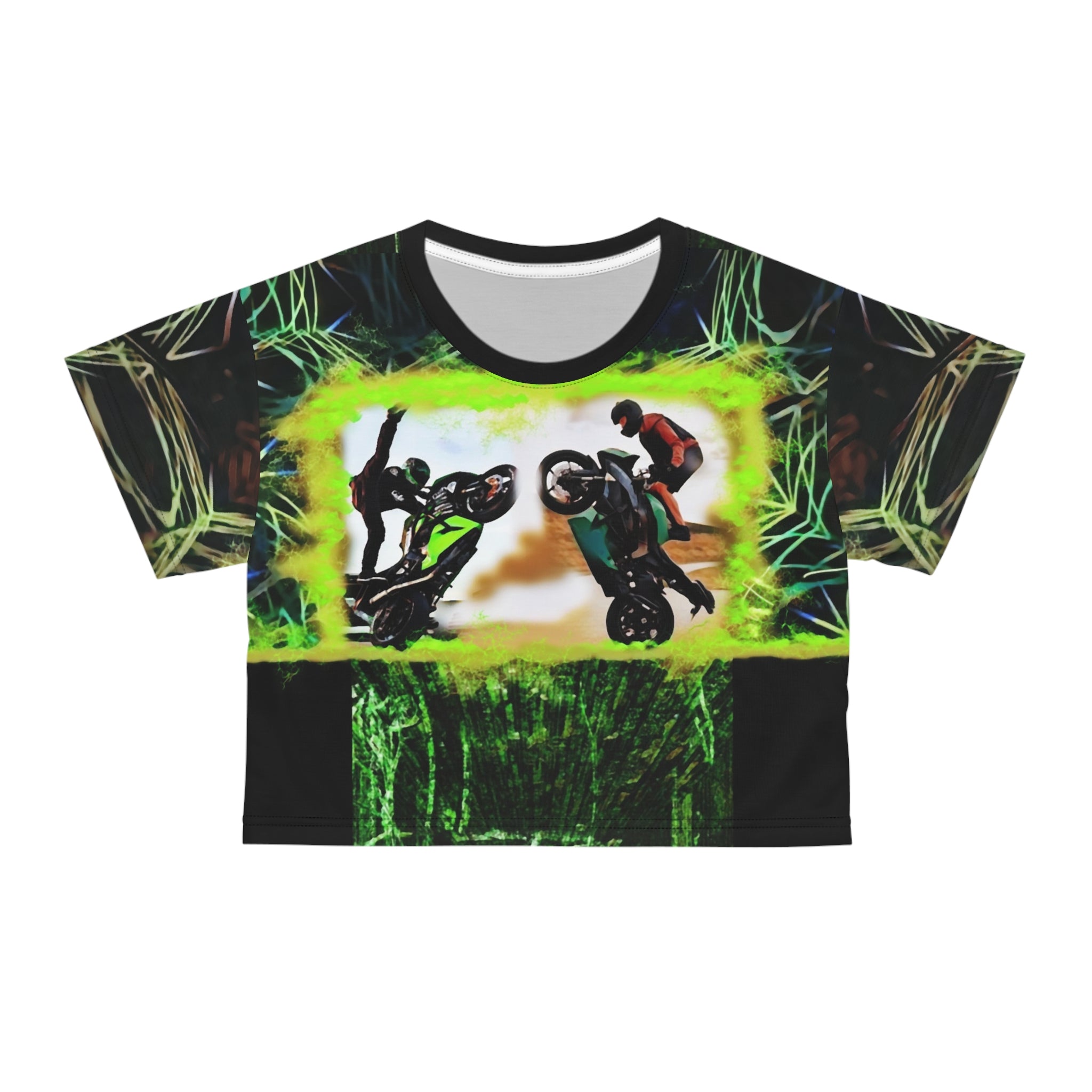 Motorcycle sport,Crop Tee (AOP)