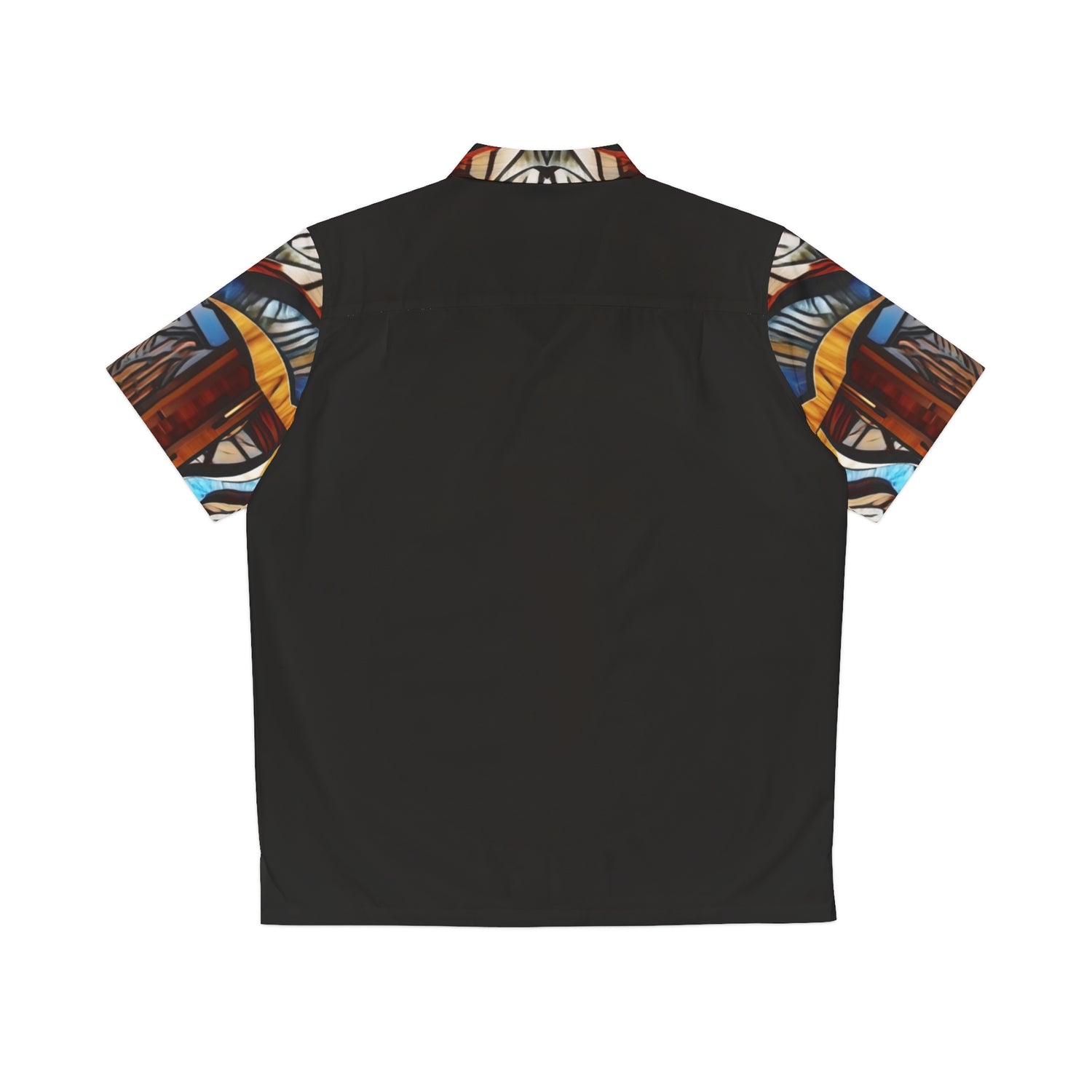 Art deco with wood design ,Hawaiian Shirt Men&