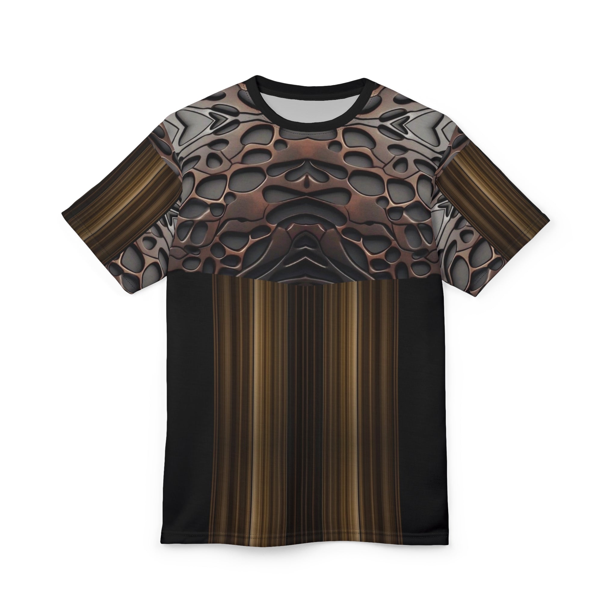 French polish,Stylish Unisex Cut &amp; Sew Tee, Abstract Graphic T-Shirt, Casual Wear, Unique Art Shirt, Trendy Outfit, Elevated Everyday Tee