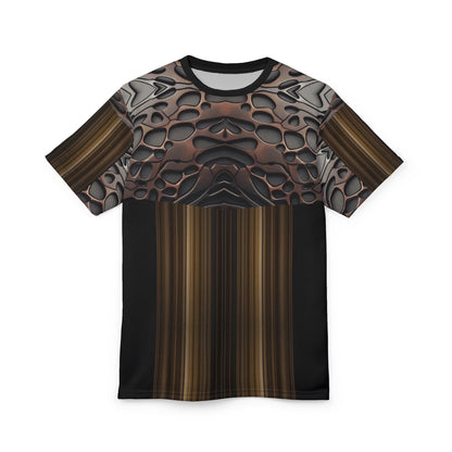 French polish,Stylish Unisex Cut &amp; Sew Tee, Abstract Graphic T-Shirt, Casual Wear, Unique Art Shirt, Trendy Outfit, Elevated Everyday Tee