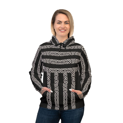 Athletic Hoodie - White Cube Design