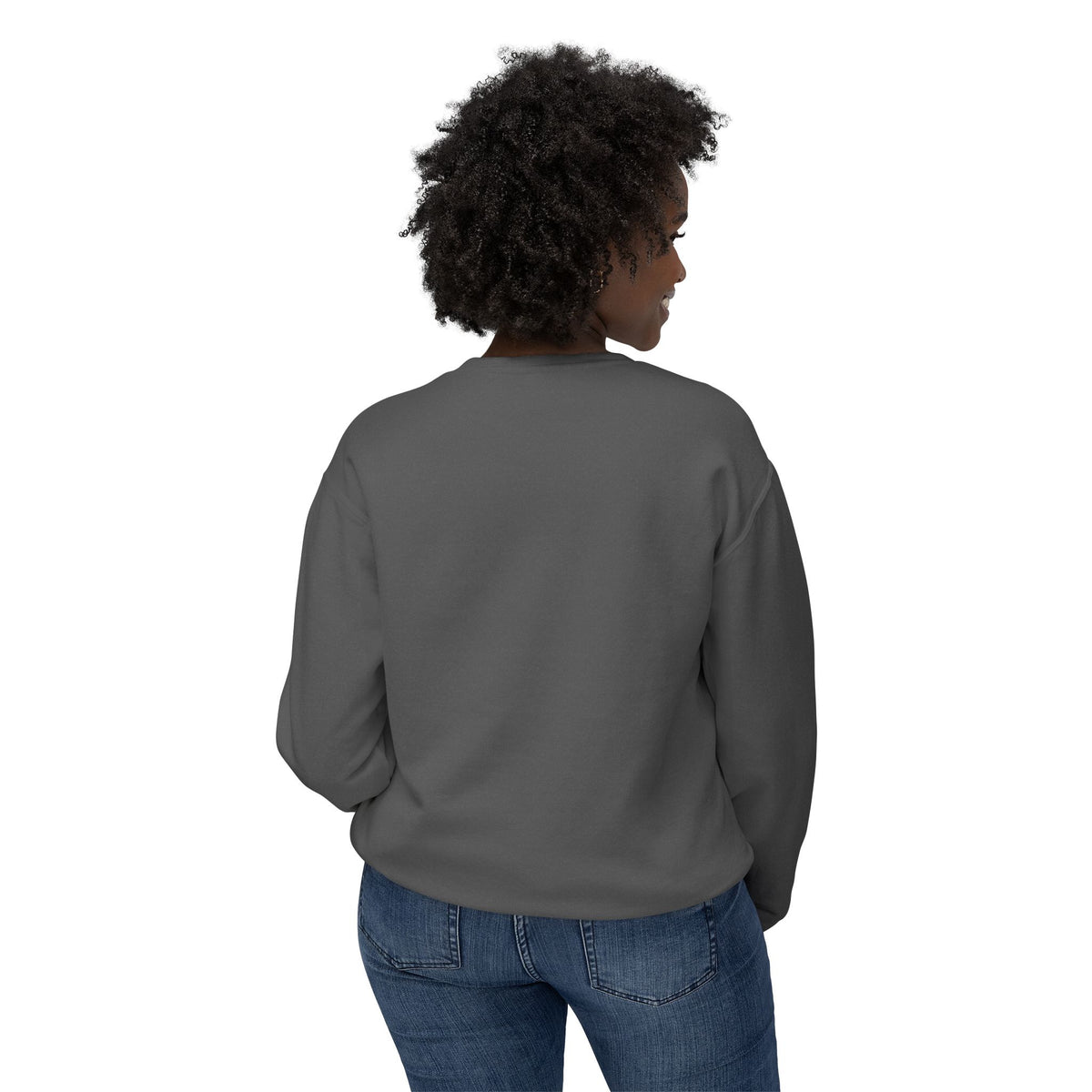 Moon.Unisex Lightweight Crewneck Sweatshirt