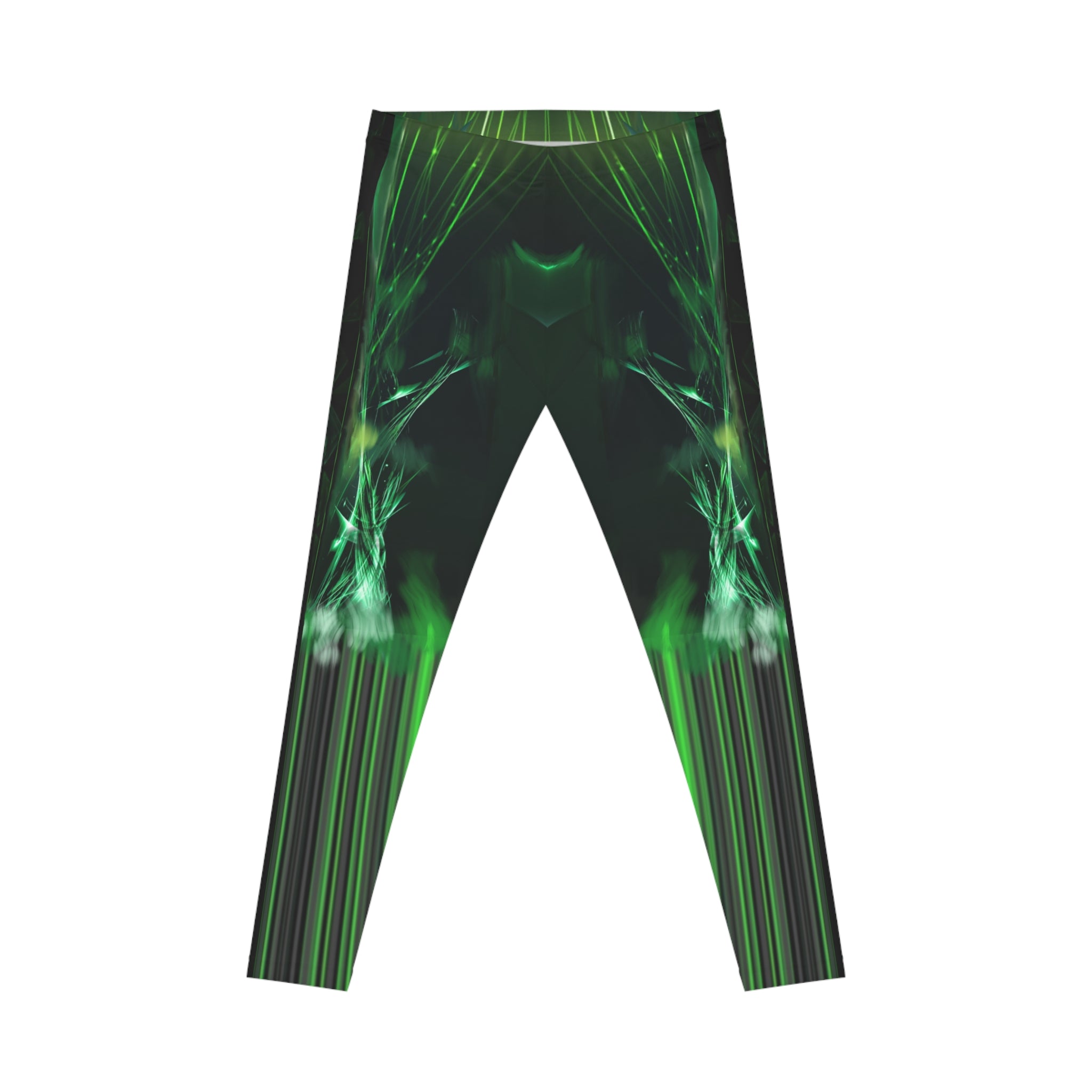 Green Emerald,Vibrant Green Workout Leggings for Women - Casual Fitness Pants