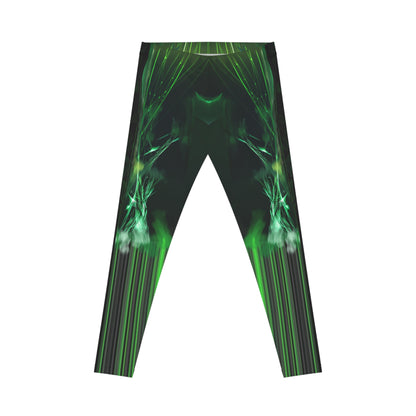 Green Emerald,Vibrant Green Workout Leggings for Women - Casual Fitness Pants