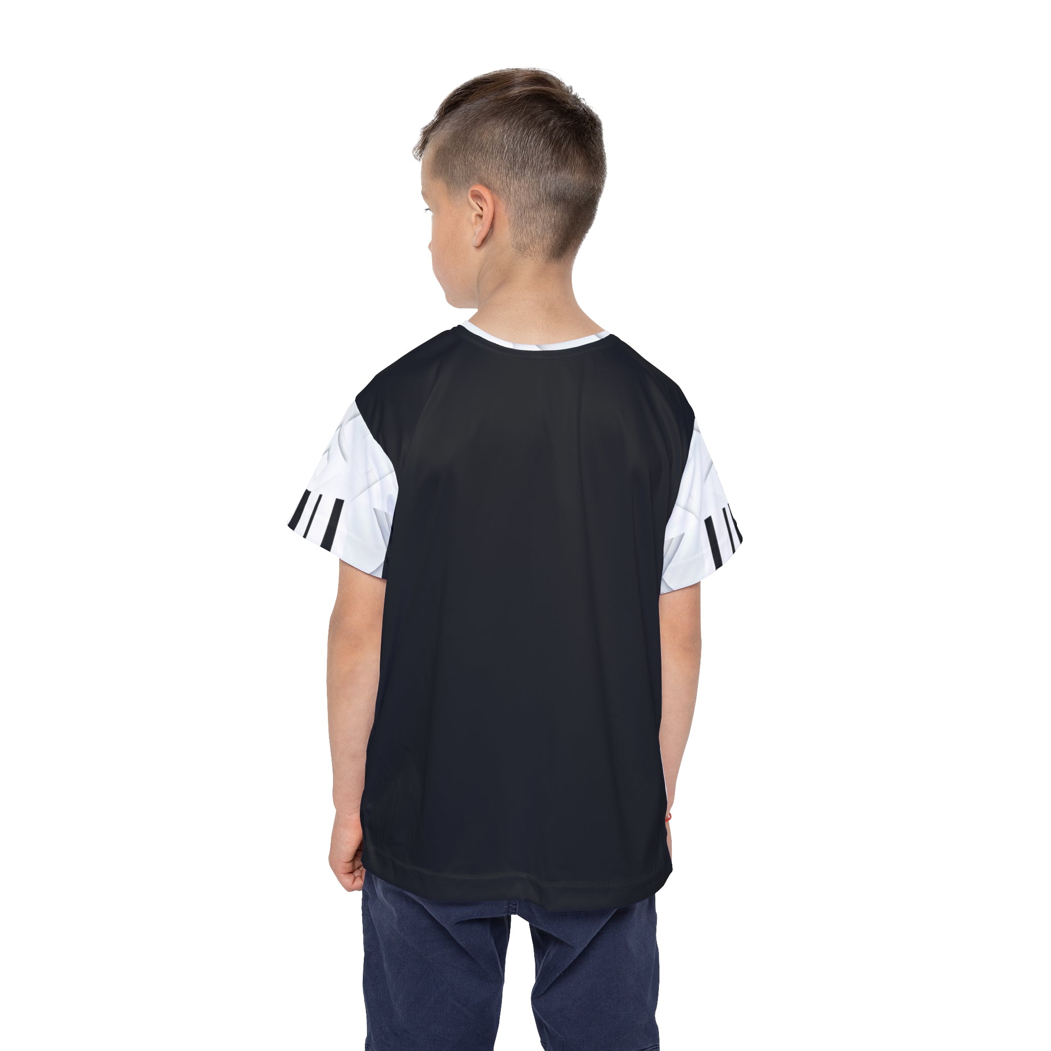 White Cube,Stylish Kids Sports Jersey, Youth Athletic Shirt, Team Spirit Wear, Outdoor Play Clothes, Ideal for Sports Events &amp; Birthdays