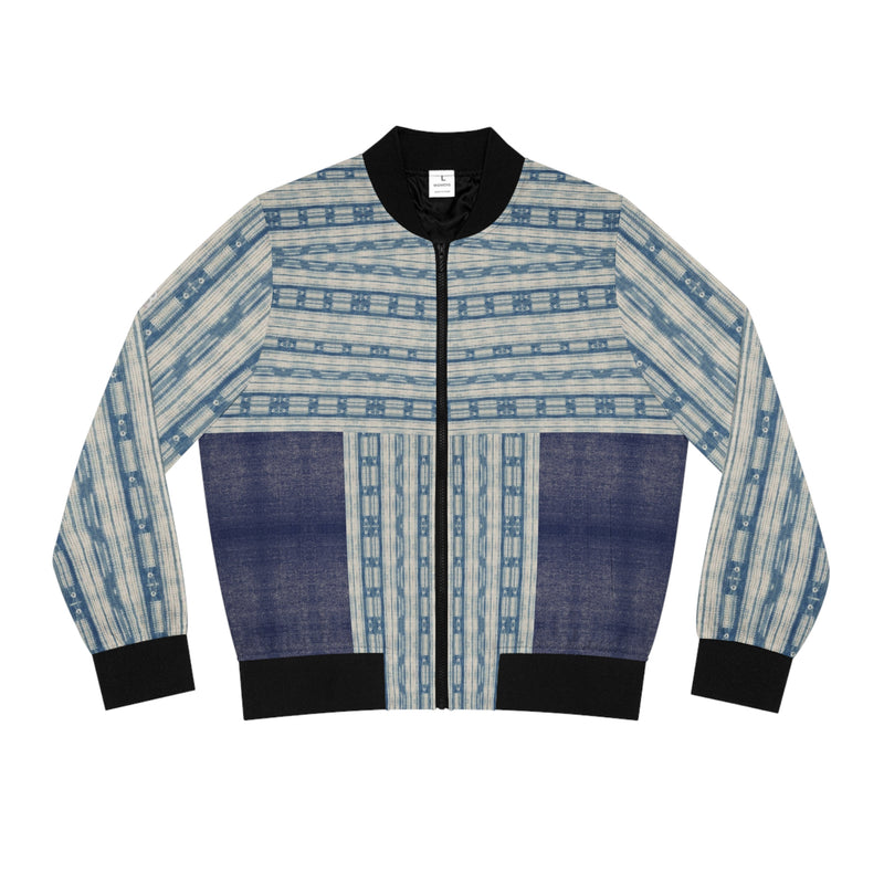 Blue jeans.Women's Bomber Jacket (AOP)