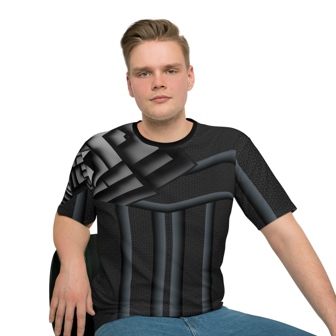 Gray cube 3d.Stylish Men&