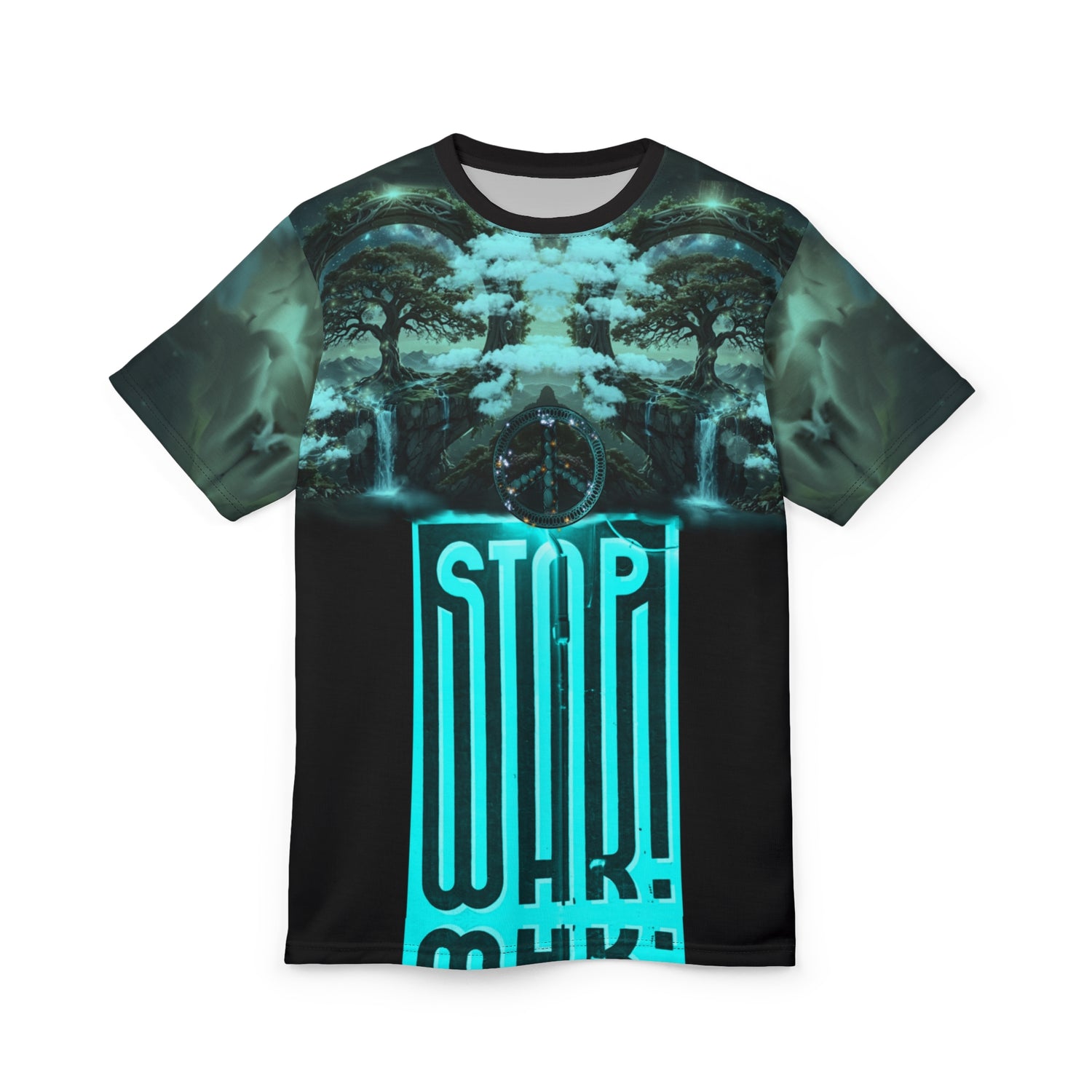 Stop War" we want peace" ,Unisex Cut &amp; Sew Tee (AOP)